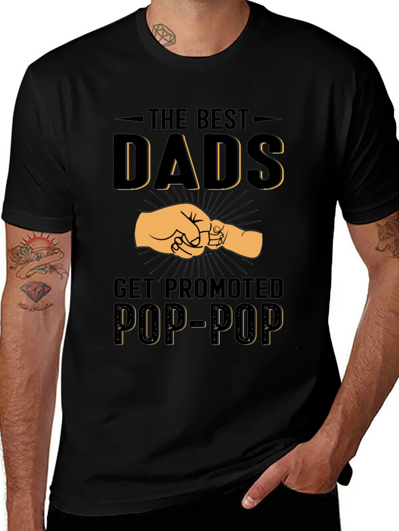 Best Dads Get Promoted Pop-Pop T-Shirt