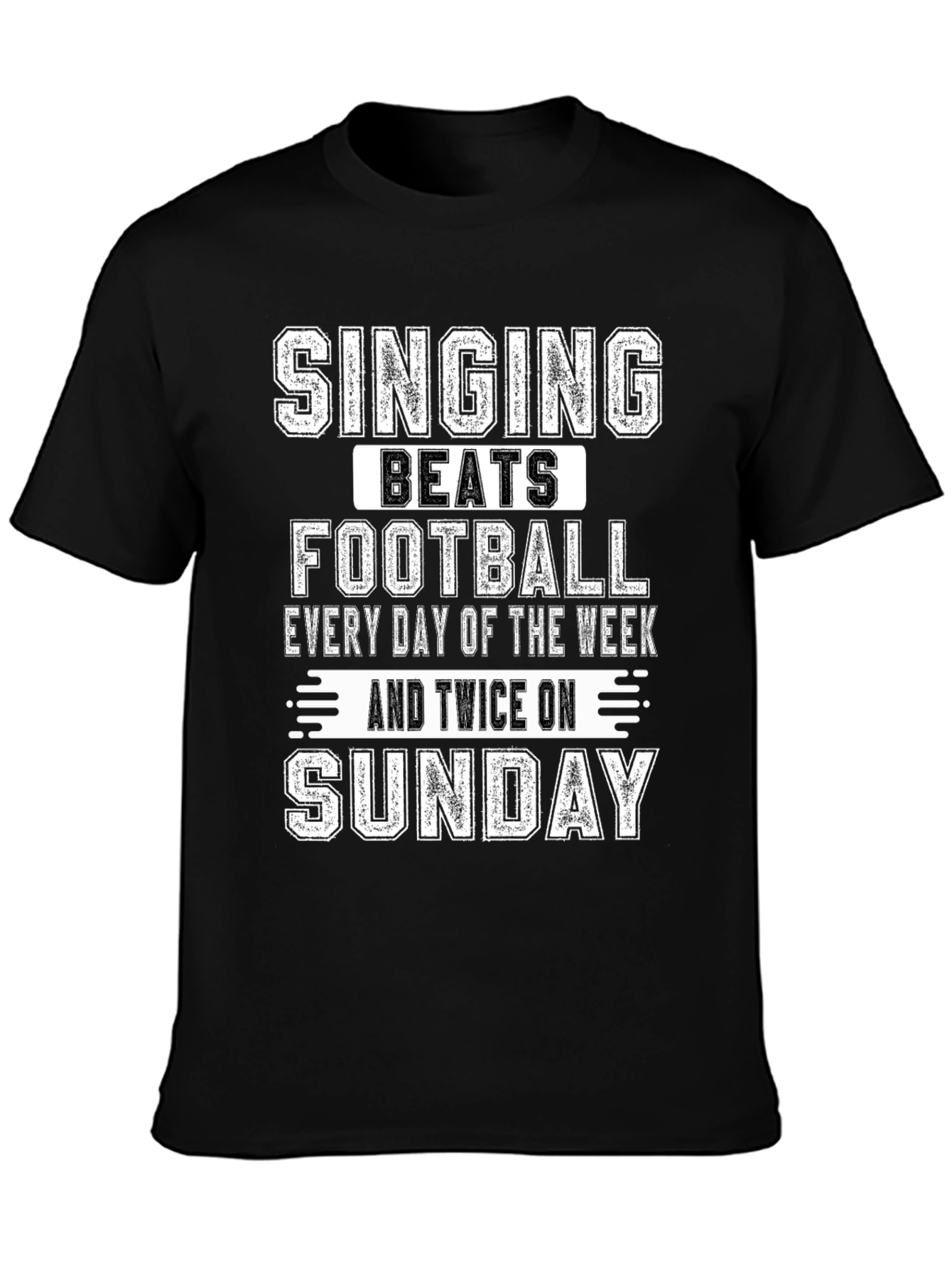 Singing Beats Football Graphic Tee