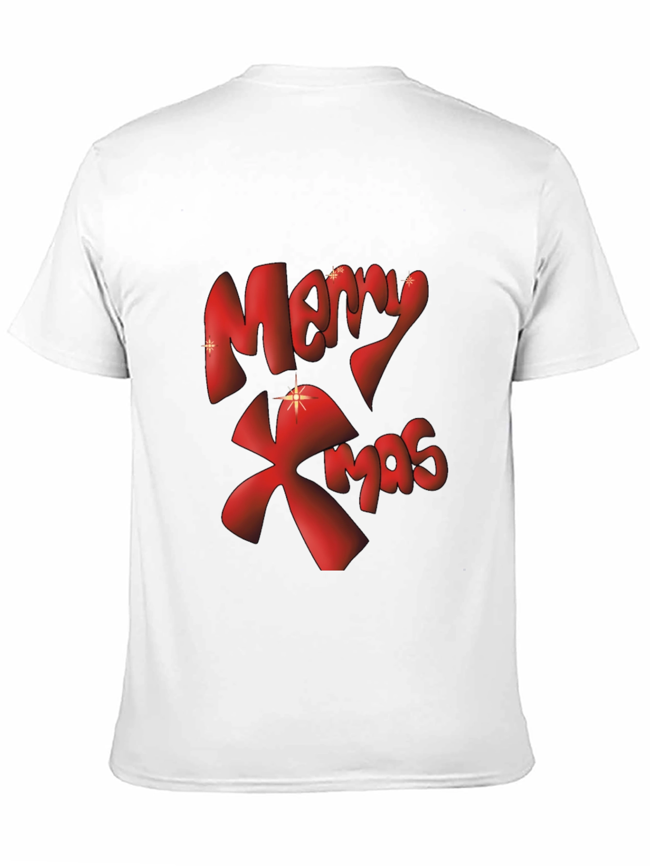 Merry Xmas Graphic Tee - Black Christmas T-Shirt