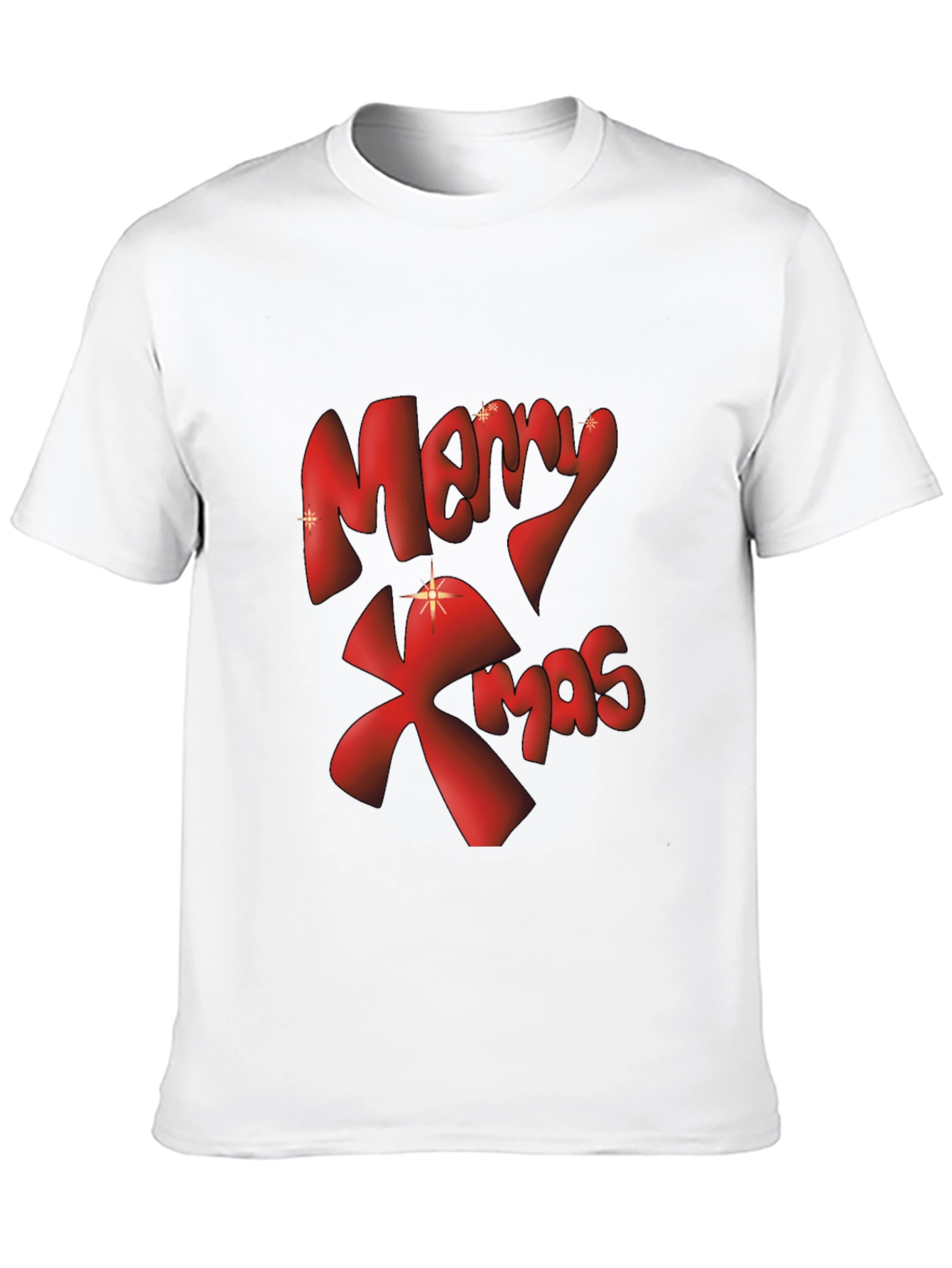 Merry Xmas Graphic Tee - Black Christmas T-Shirt