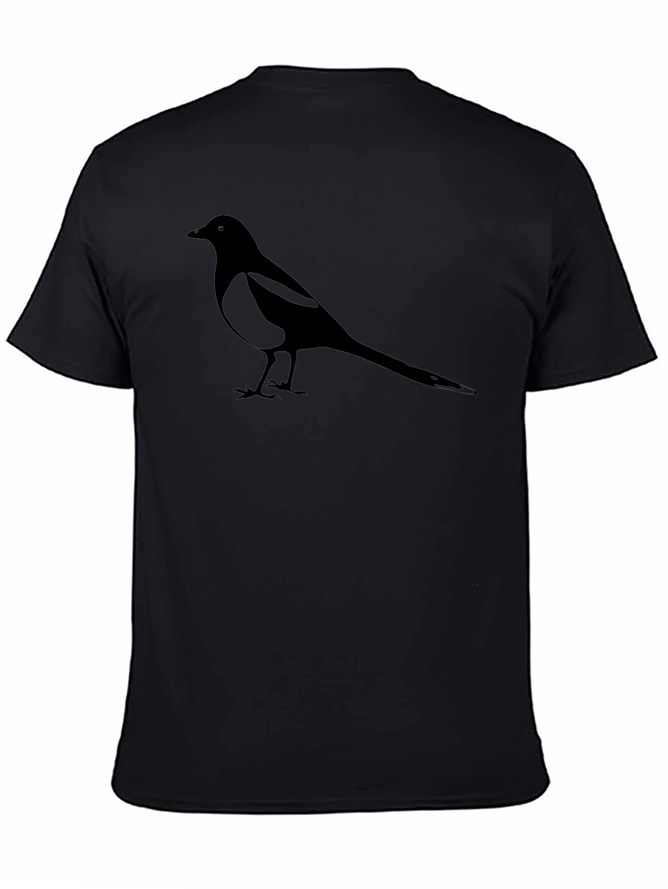 Magpie Graphic Tee - Classic Black Bird Shirt