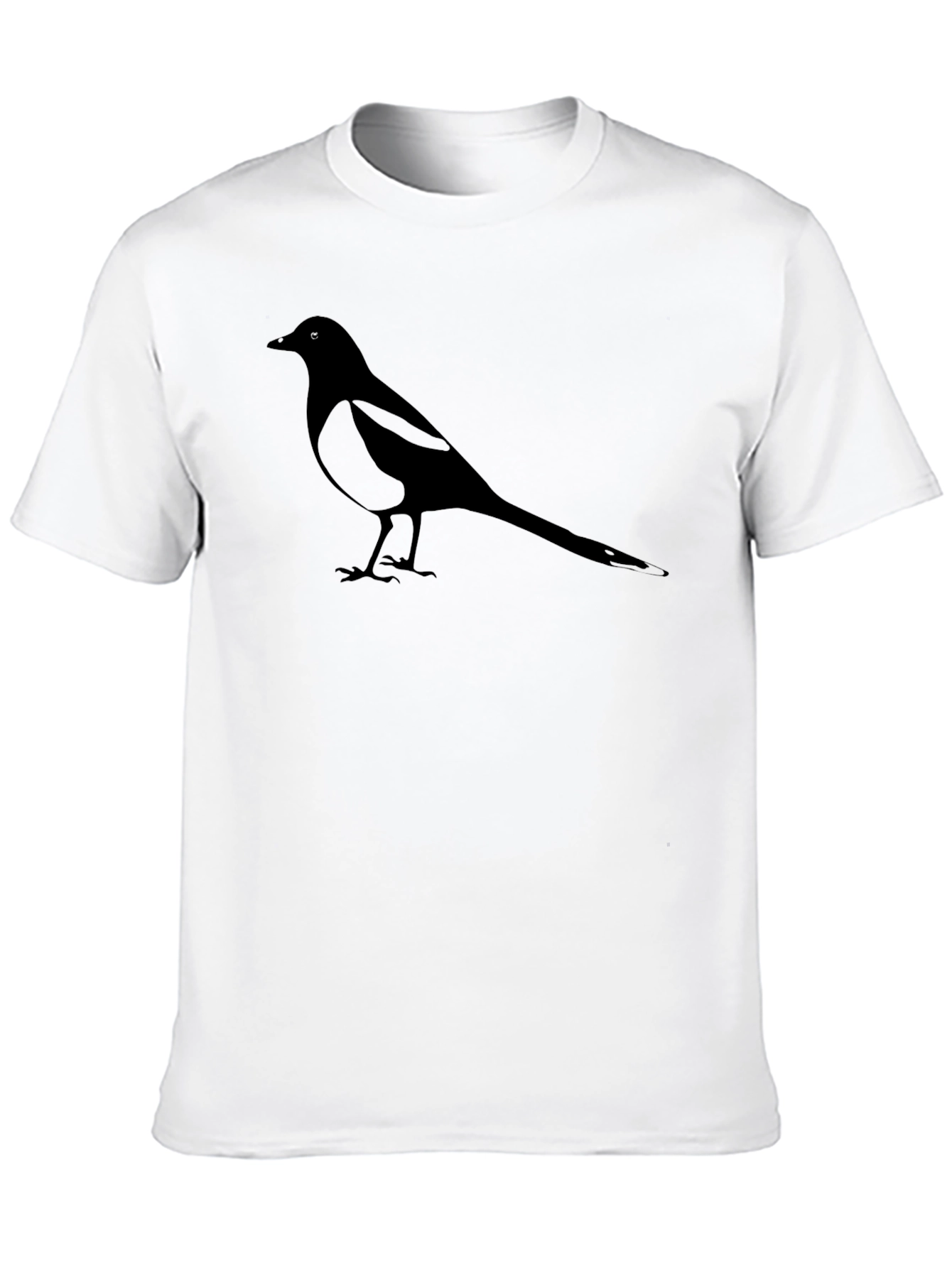 Magpie Graphic Tee - Classic Black Bird Shirt