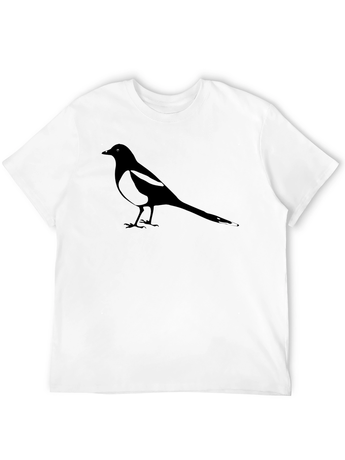 Magpie Graphic Tee - Classic Black Bird Shirt
