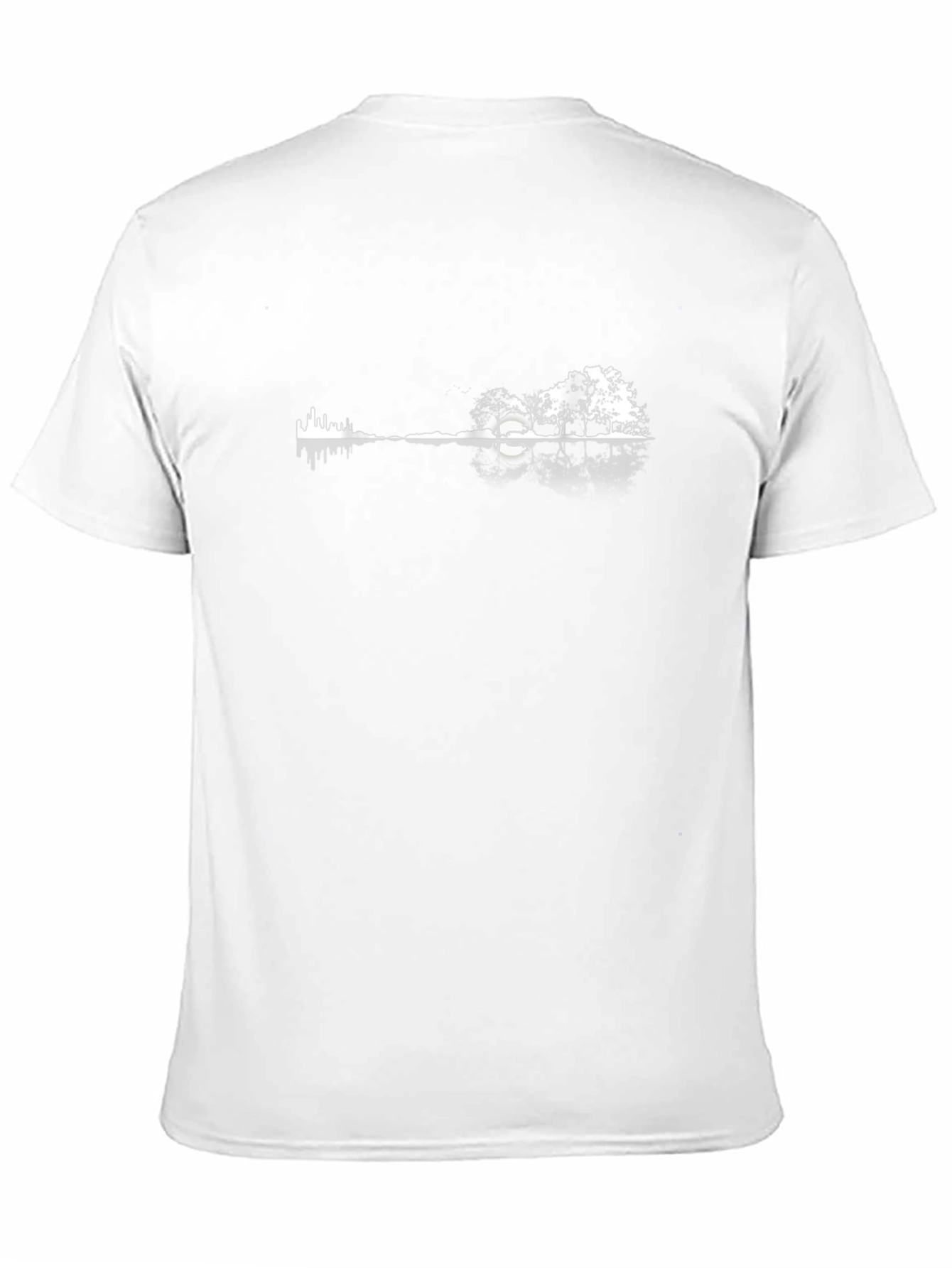Nature Guitar Tee - Black Graphic T-Shirt