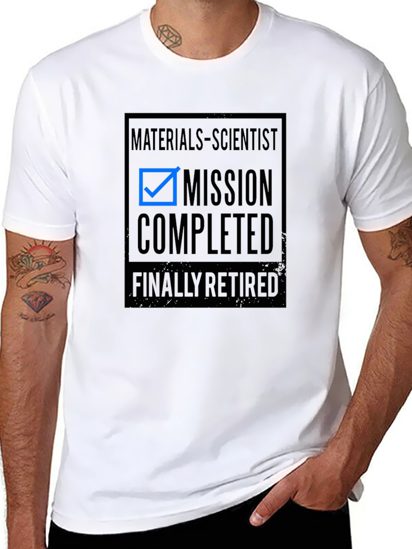 Materials Scientist Retirement T-Shirt - Mission Completed