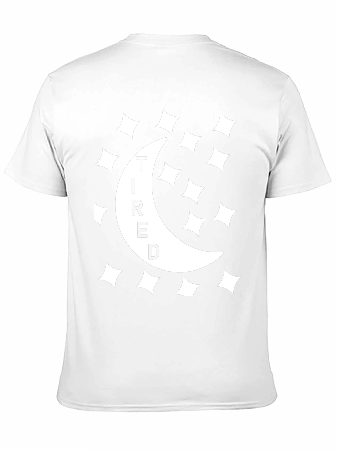 Tired Moon Graphic Tee - Unisex Black T-Shirt