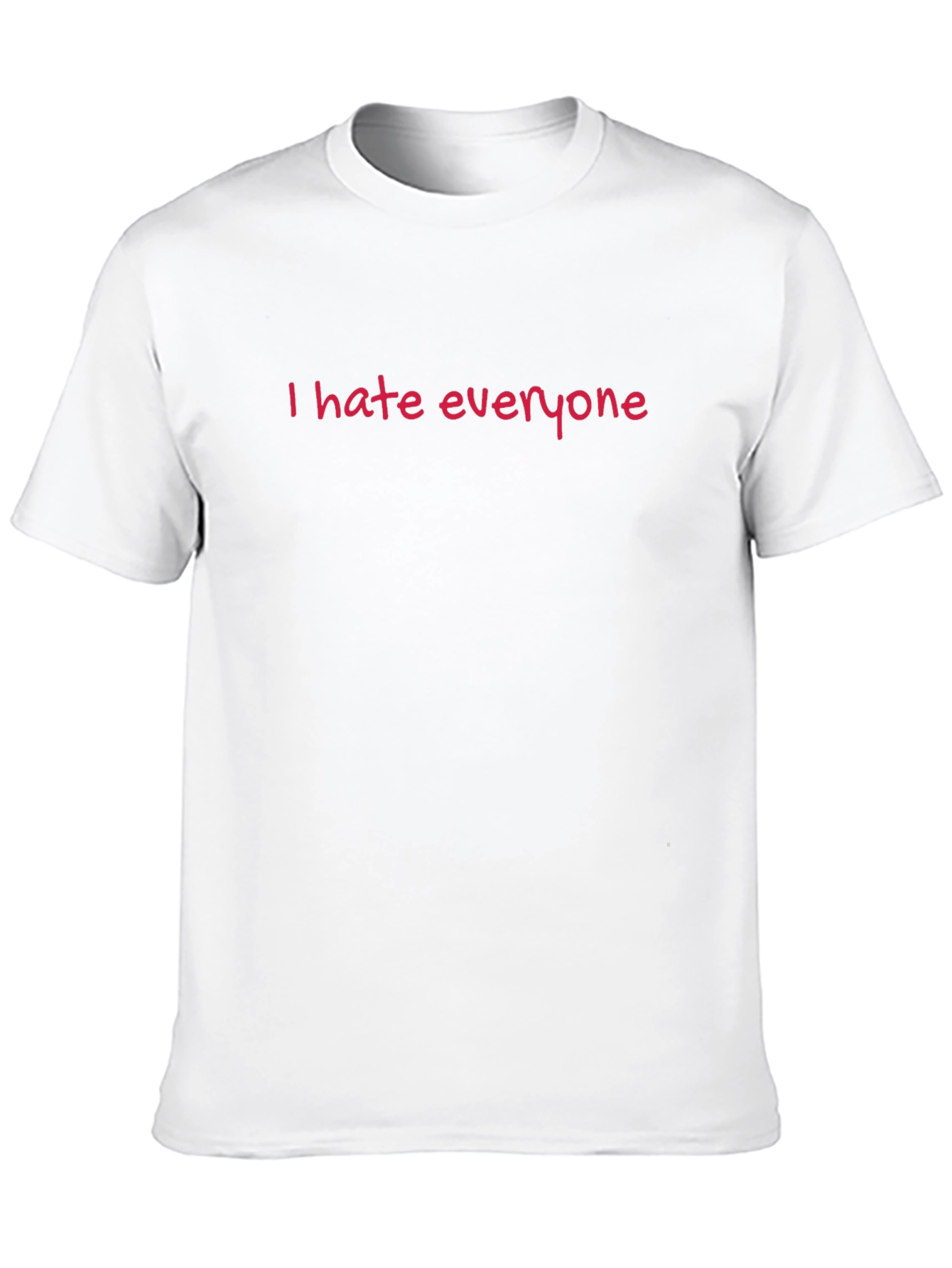 I Hate Everyone Graphic Tee - Black Cotton T-Shirt