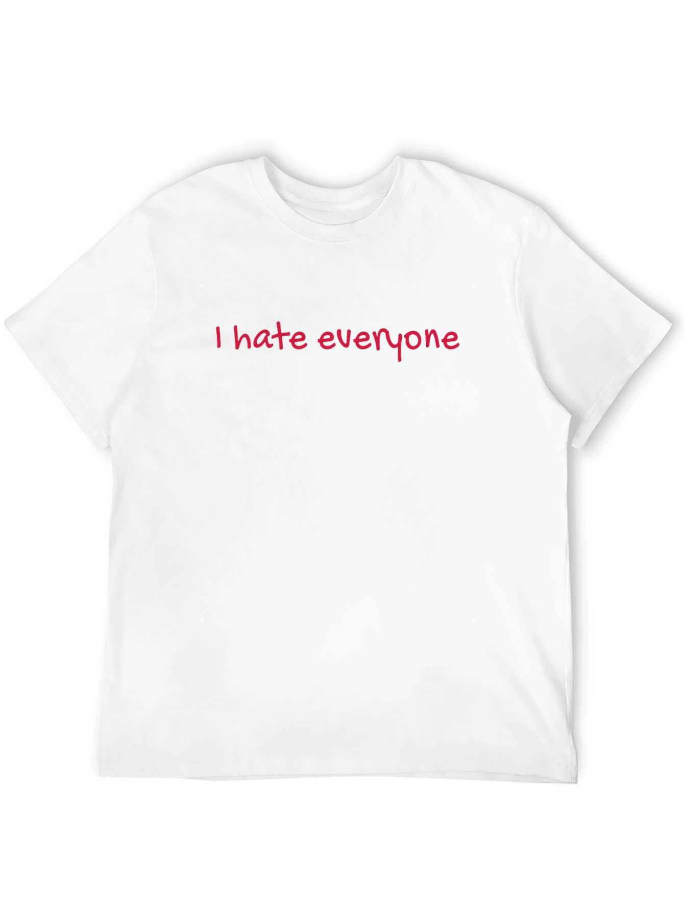 I Hate Everyone Graphic Tee - Black Cotton T-Shirt