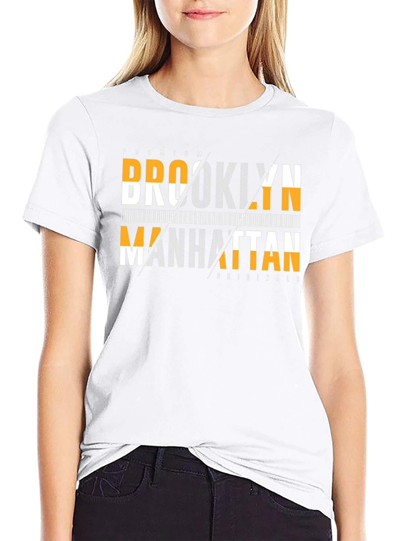 Brooklyn Manhattan Graphic Tee - Premium Originals