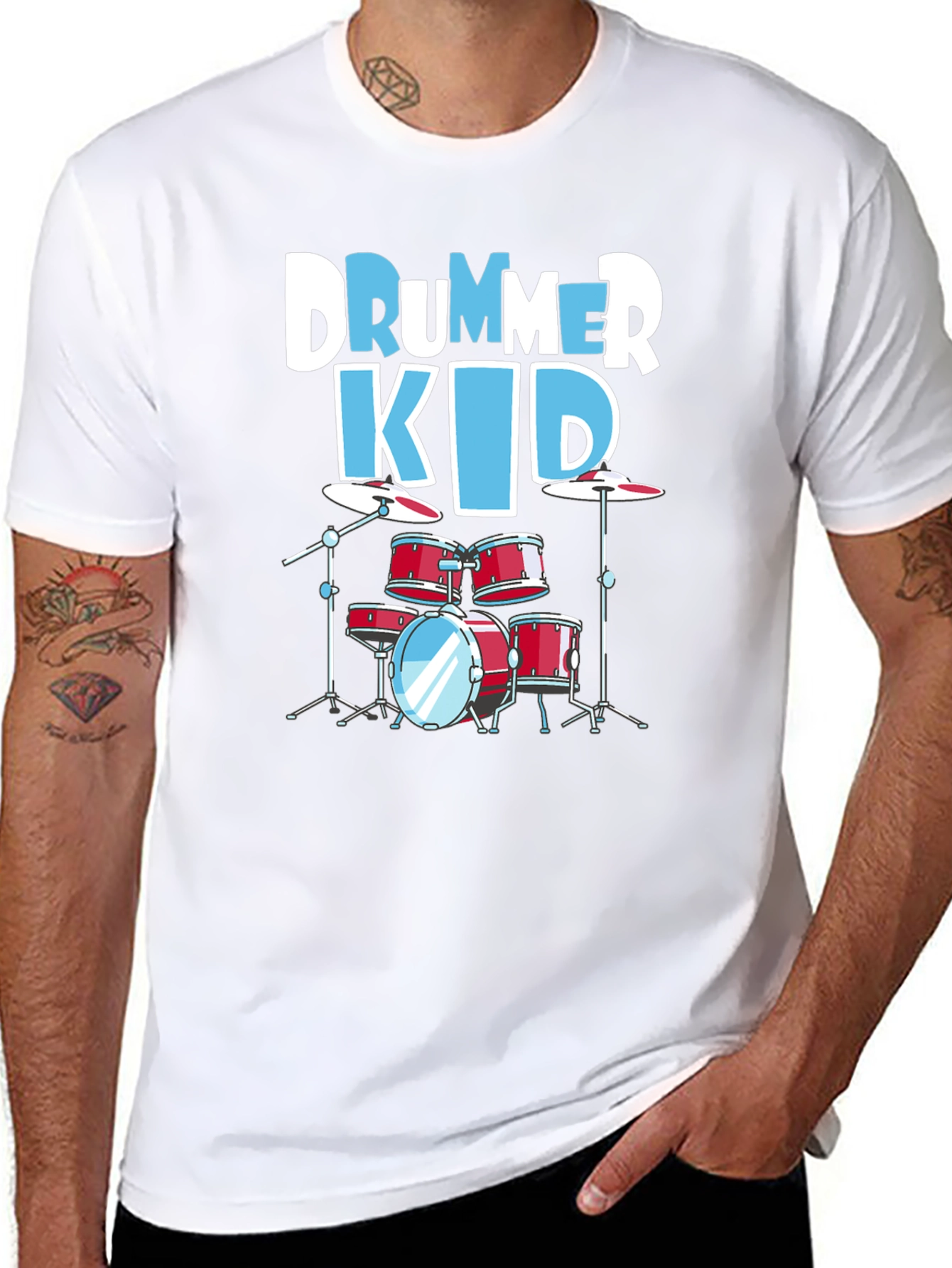 Drummer Kid T-Shirt - Music Lover Tee