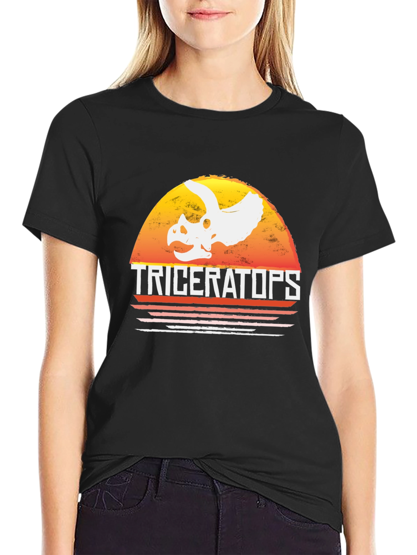 Triceratops T-Shirt - Retro Dinosaur Graphic Tee