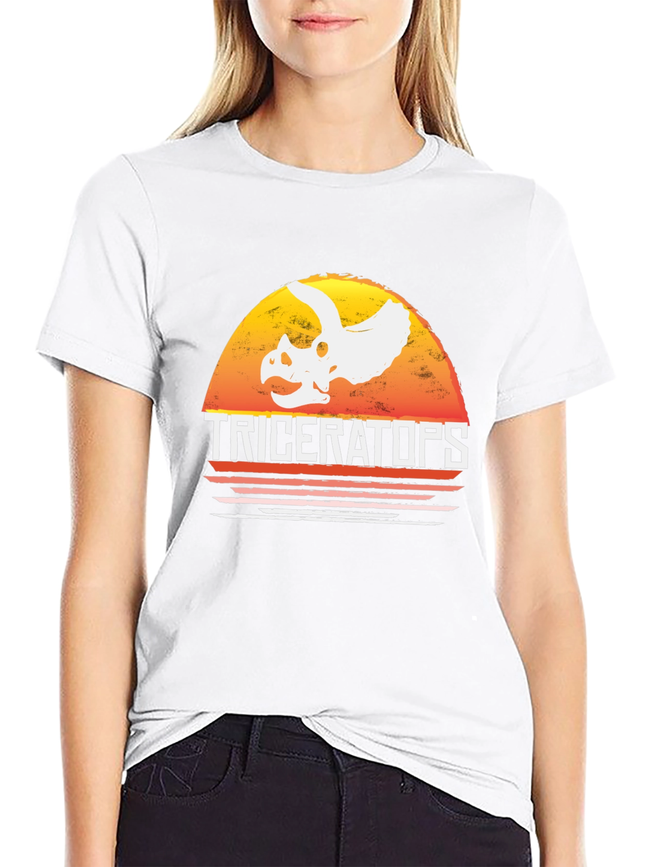 Triceratops T-Shirt - Retro Dinosaur Graphic Tee