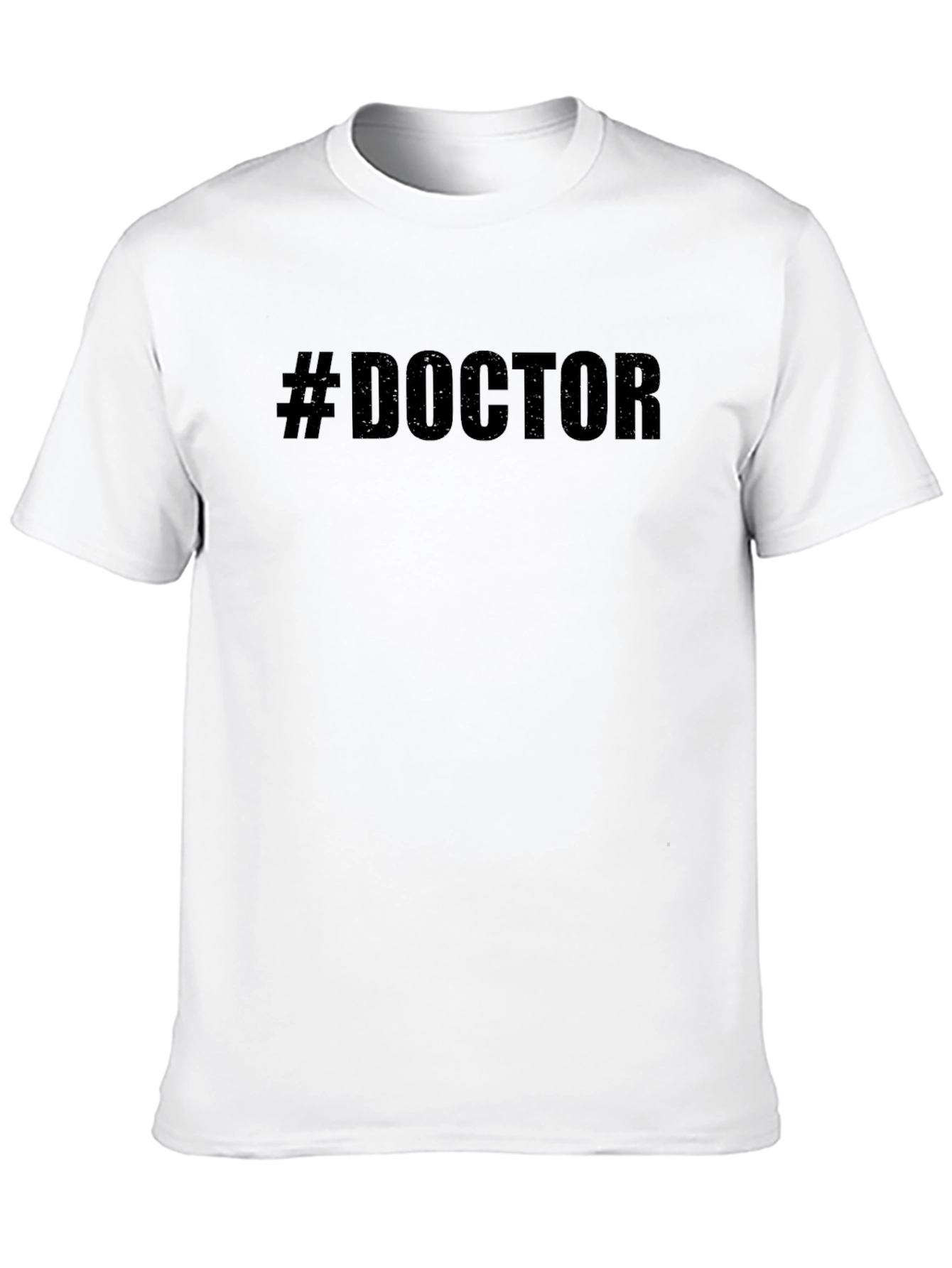 #Doctor Graphic Tee - Black Cotton T-Shirt