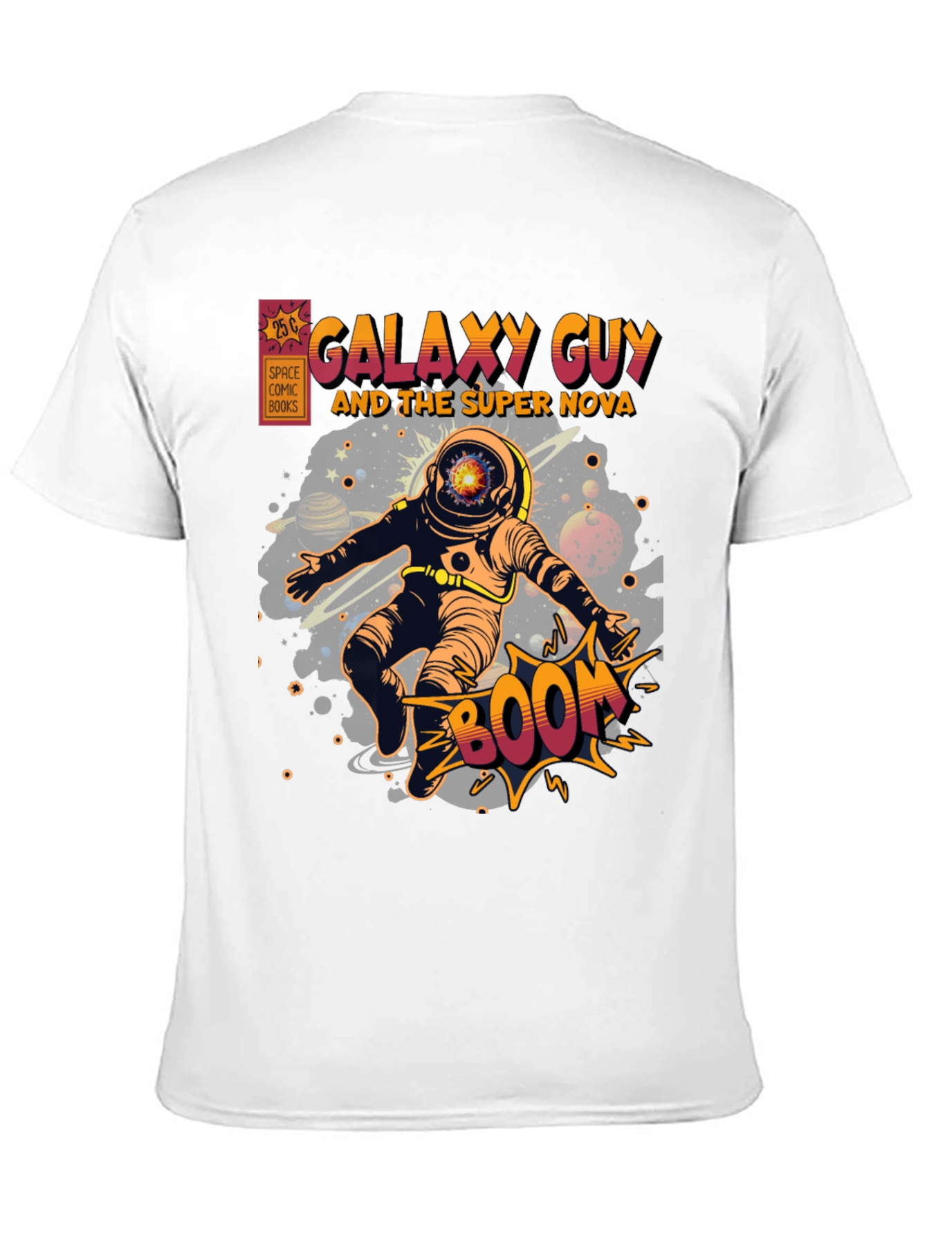 Galaxy Guy Comic Book Style Graphic T-Shirt