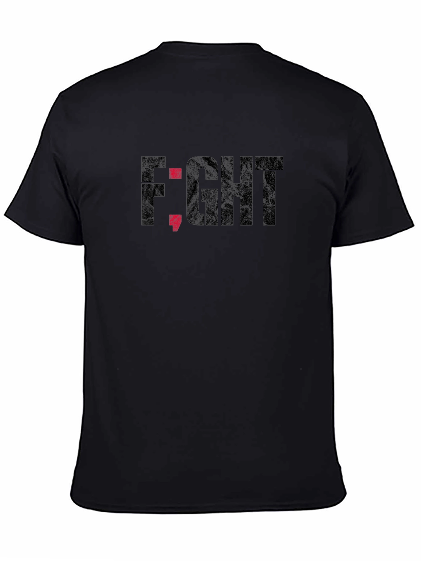 Fight Semicolon Graphic Tee - Mental Health Awareness Shirt