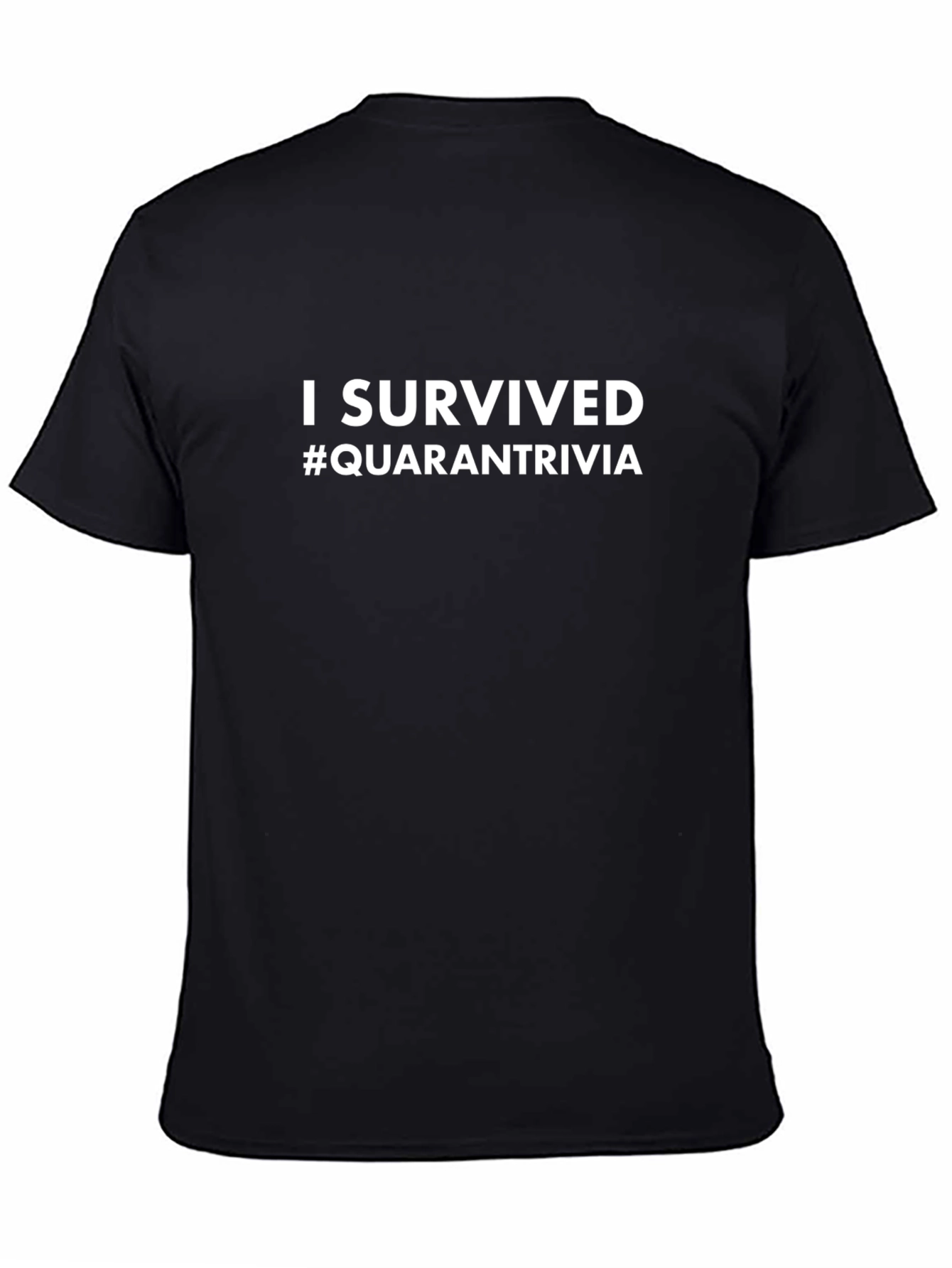 I Survived #Quarantrivia Graphic Tee - Black