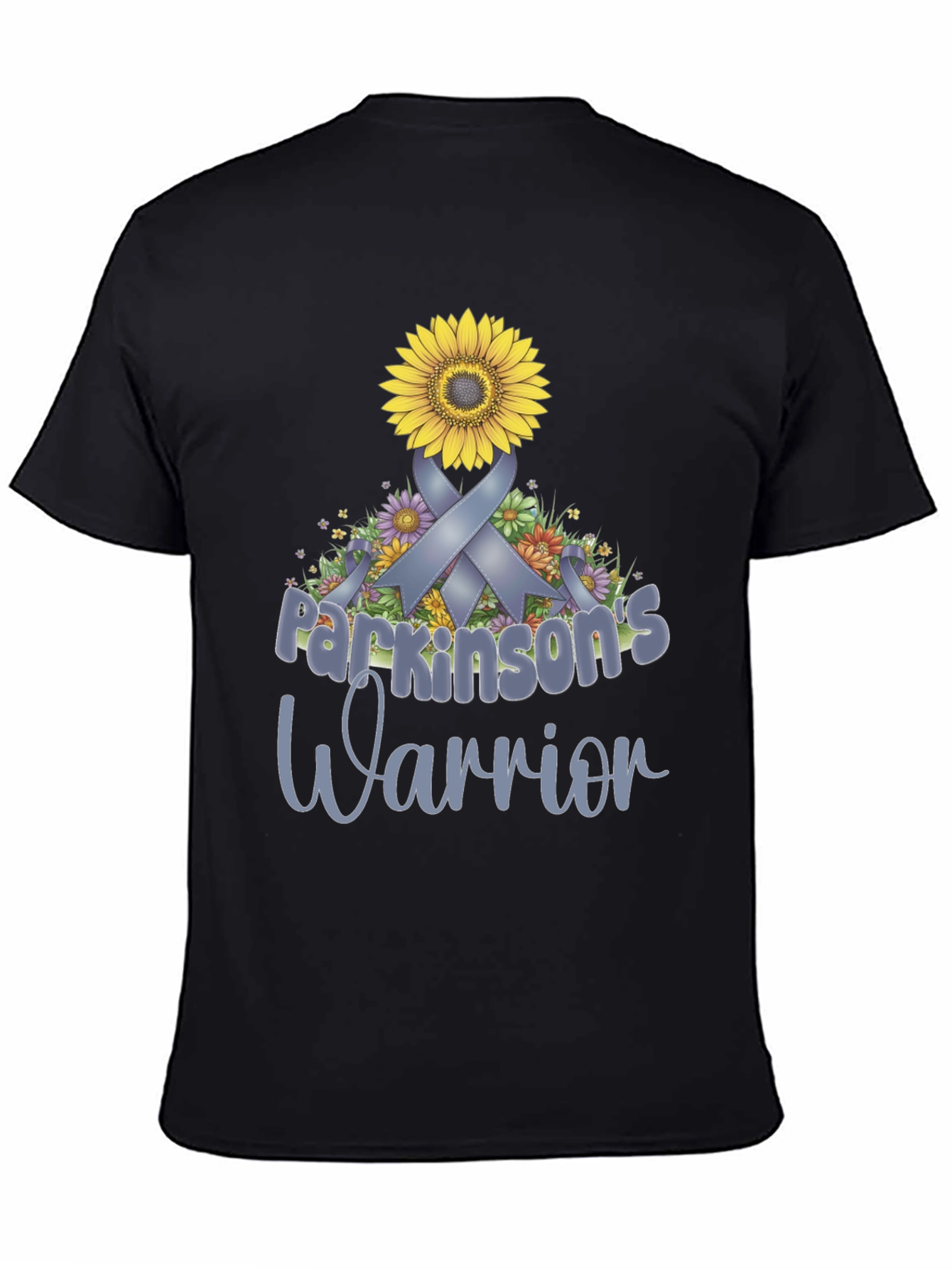 Parkinsons Warrior Sunflower Ribbon T-Shirt