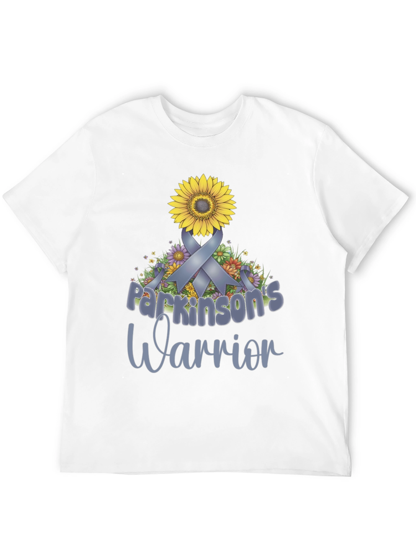Parkinsons Warrior Sunflower Ribbon T-Shirt