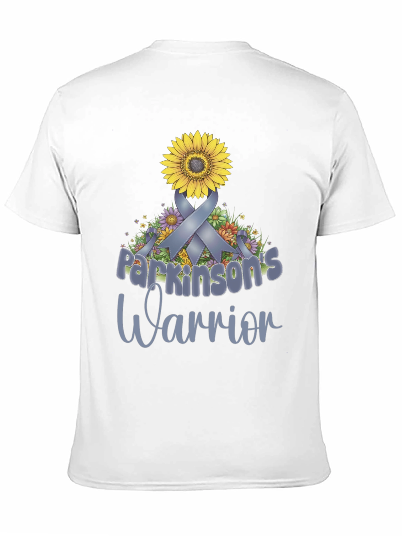 Parkinsons Warrior Sunflower Ribbon T-Shirt