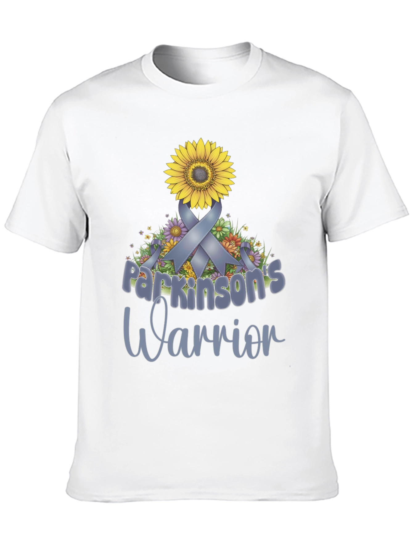 Parkinsons Warrior Sunflower Ribbon T-Shirt