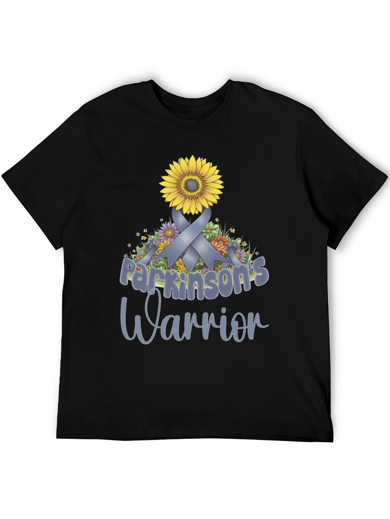 Parkinsons Warrior Sunflower Ribbon T-Shirt