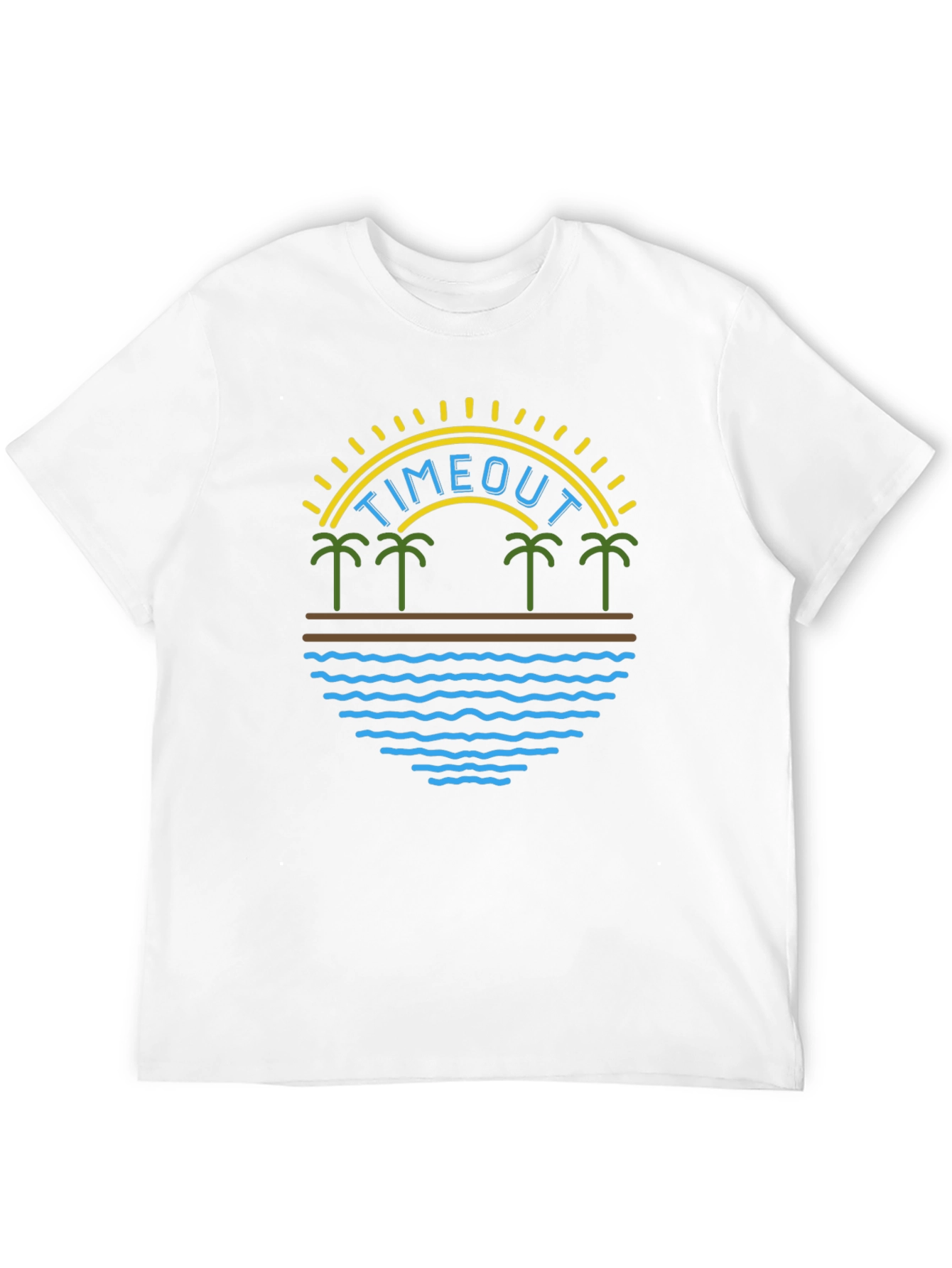 Timeout Palm Tree Graphic T-Shirt
