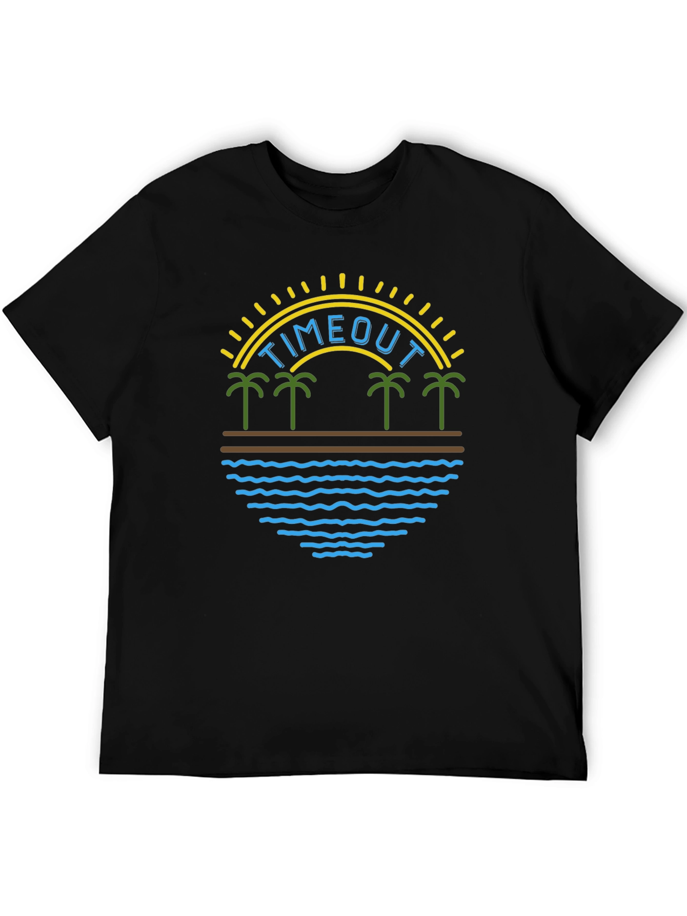 Timeout Palm Tree Graphic T-Shirt