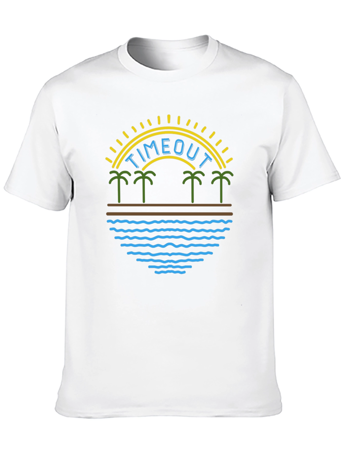 Timeout Palm Tree Graphic T-Shirt
