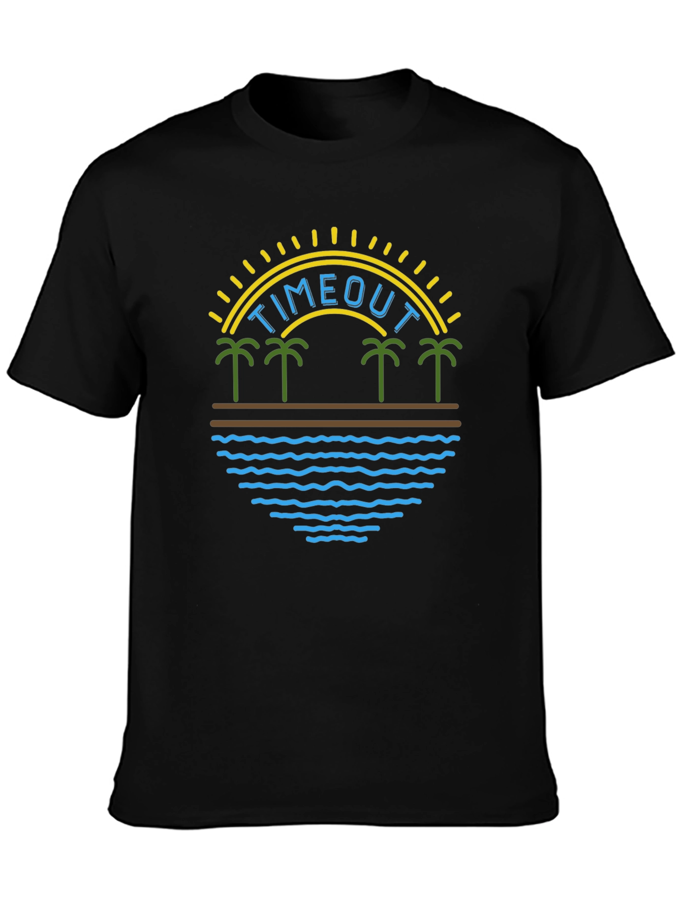 Timeout Palm Tree Graphic T-Shirt