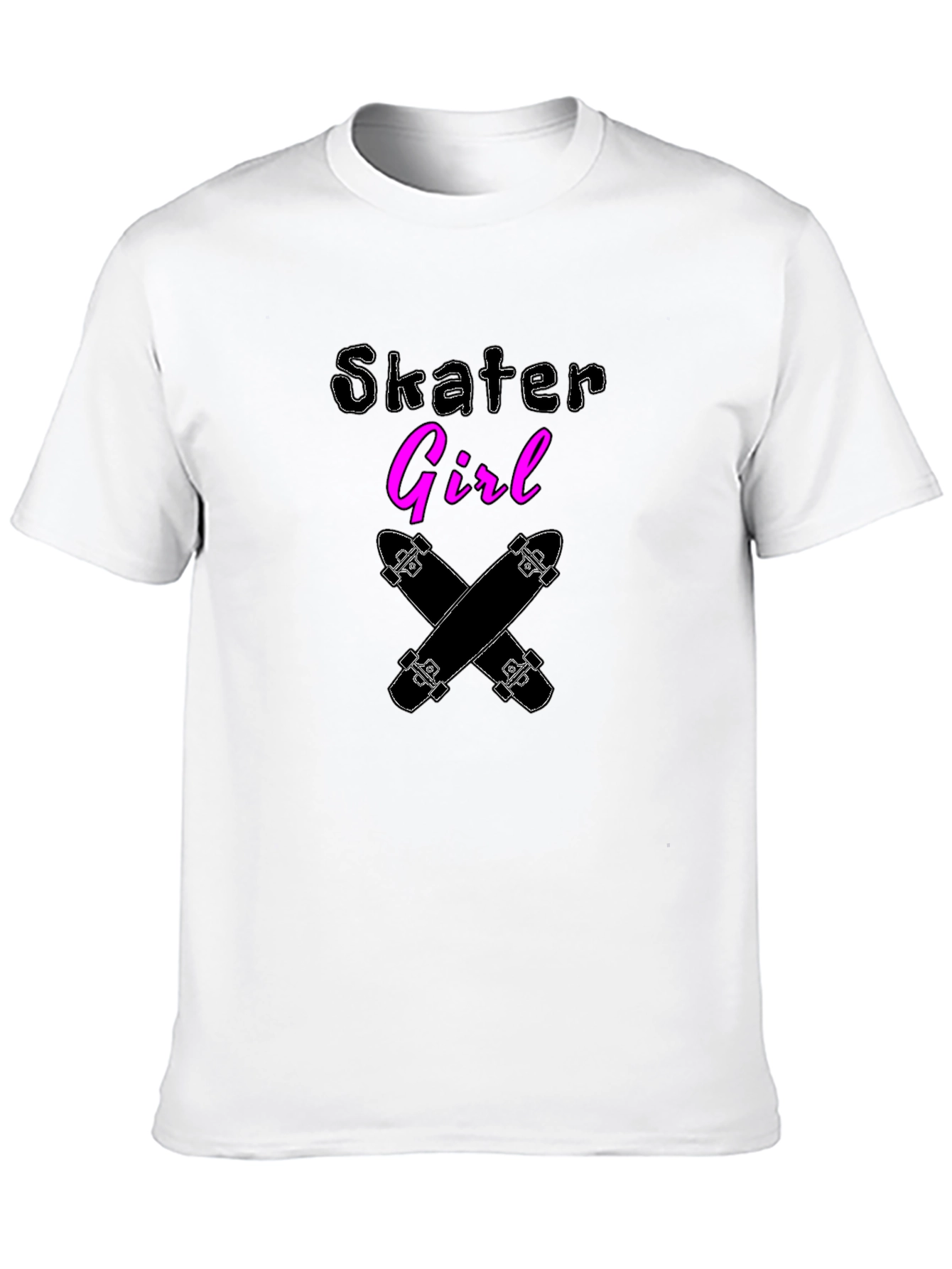 Skater Girl Graphic Tee - Black