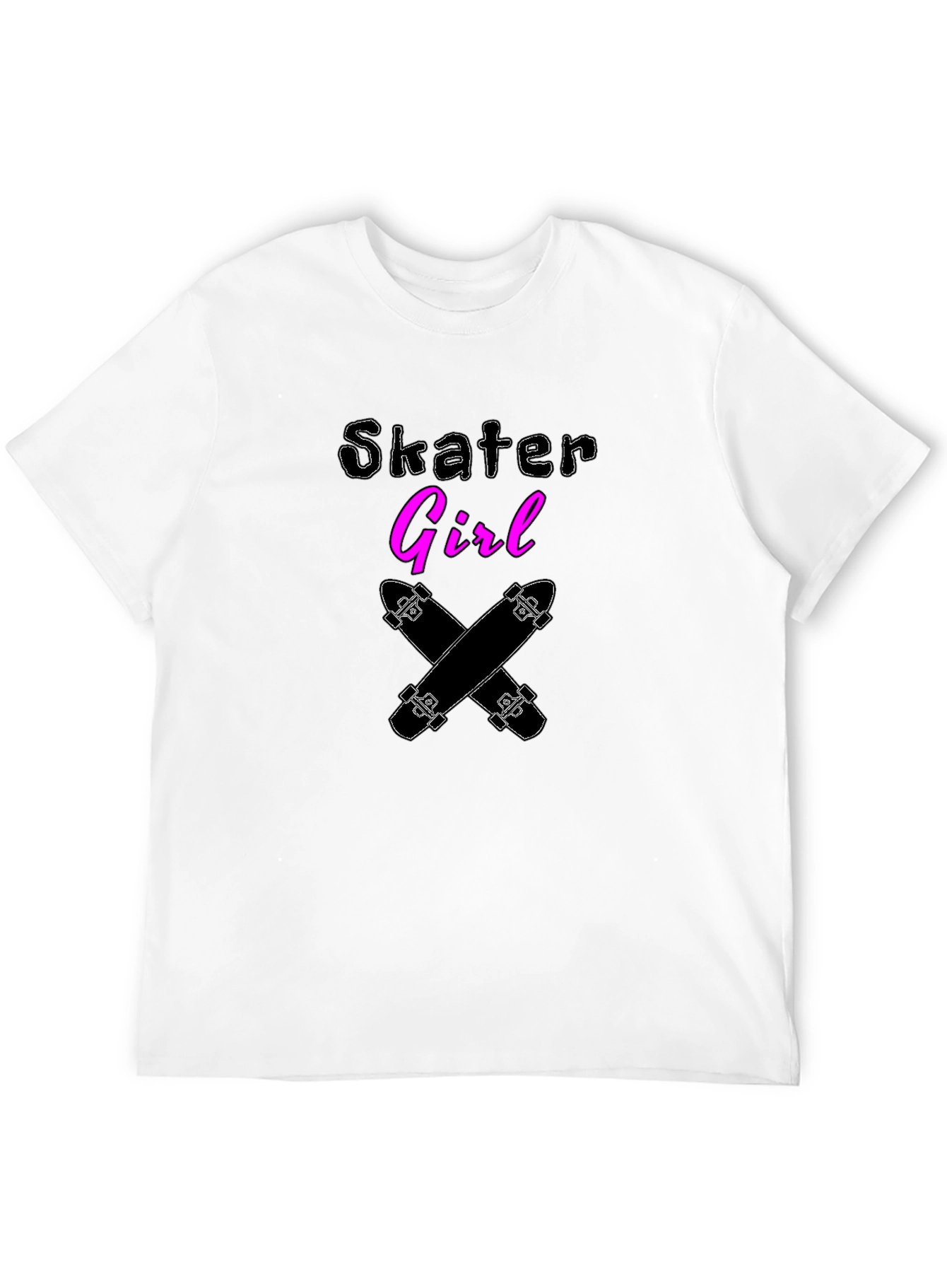Skater Girl Graphic Tee - Black