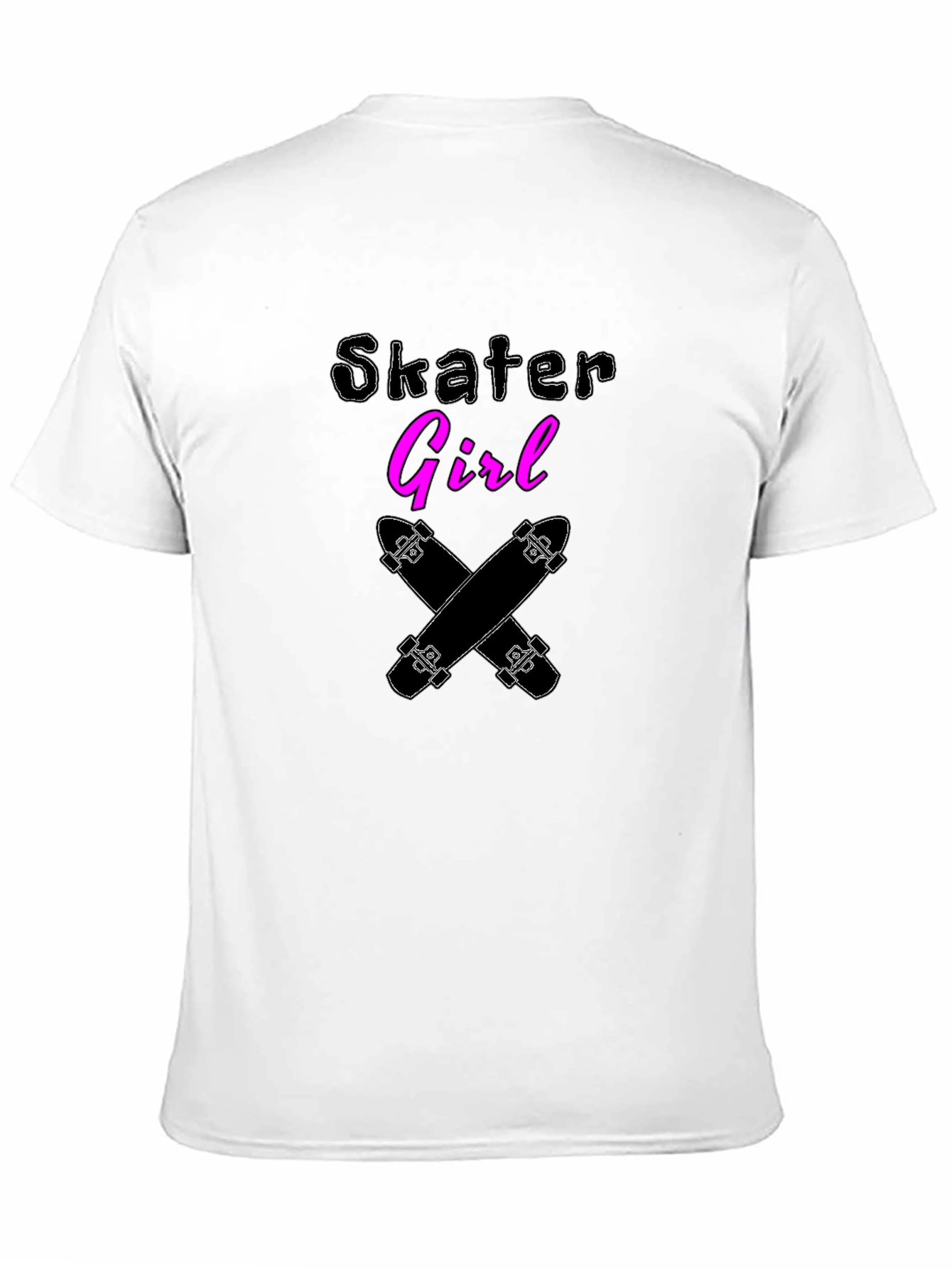 Skater Girl Graphic Tee - Black