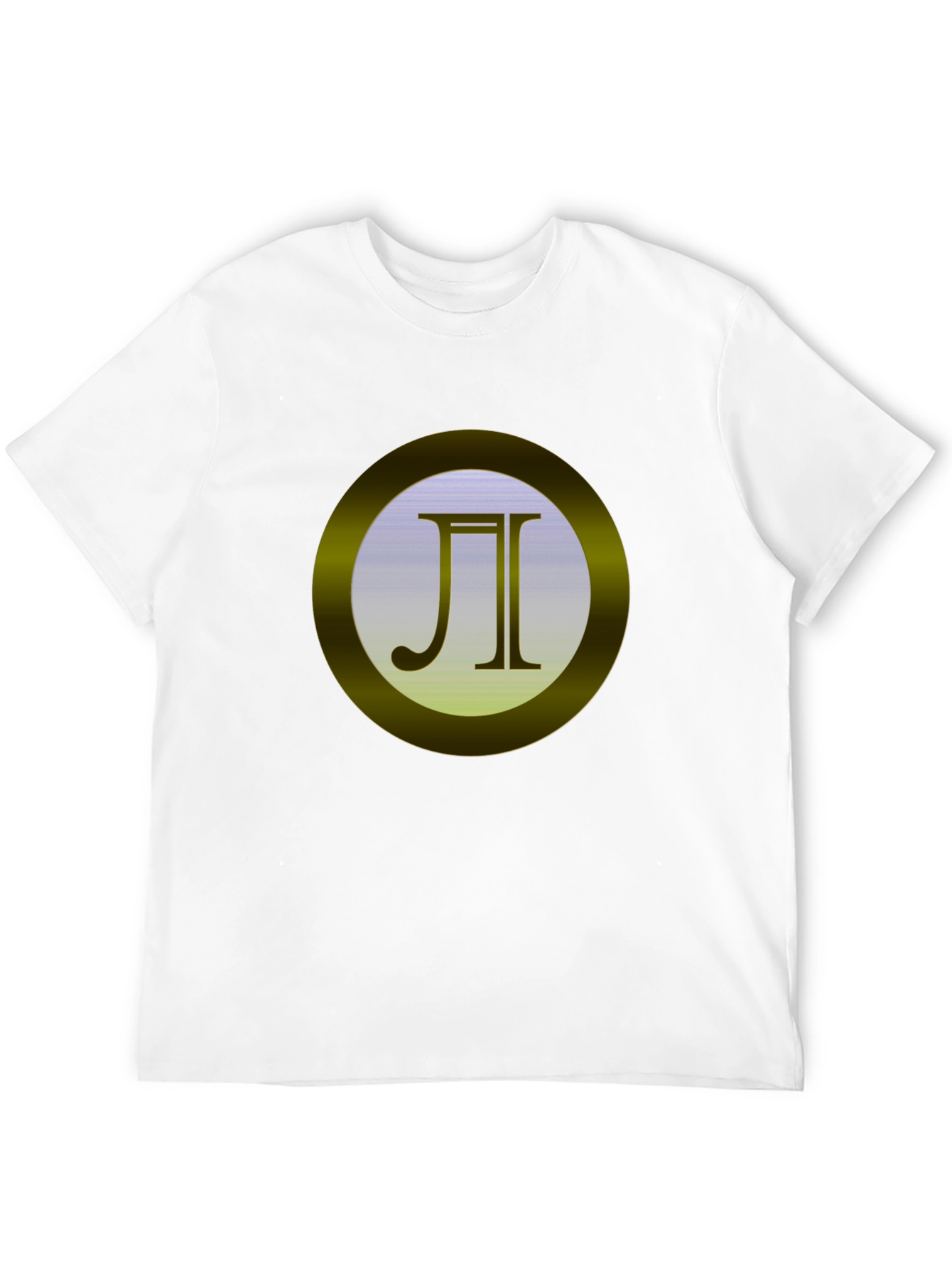 Black Tee with Golden Circle Emblem