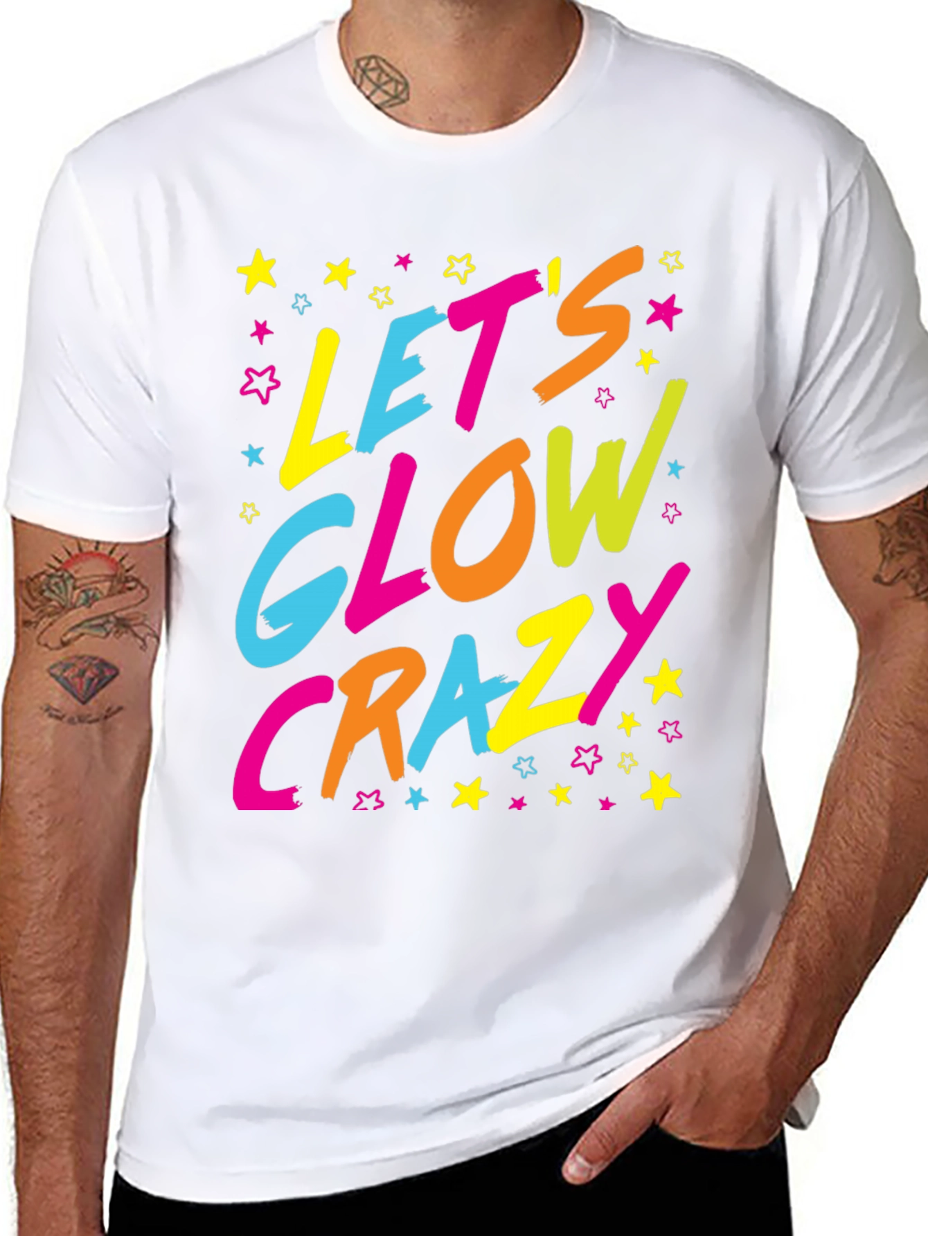 Lets Glow Crazy Graphic Tee