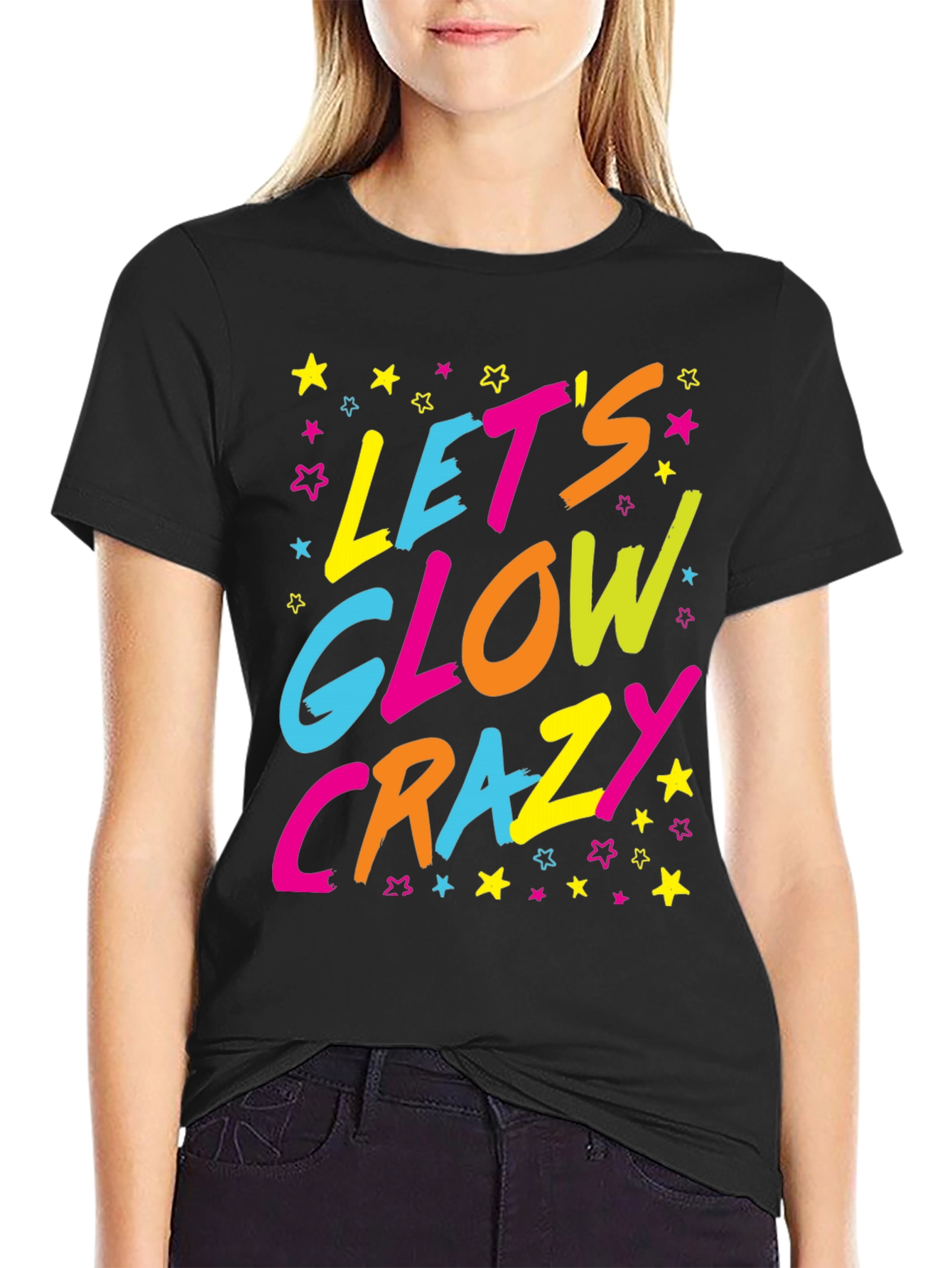 Lets Glow Crazy Graphic Tee