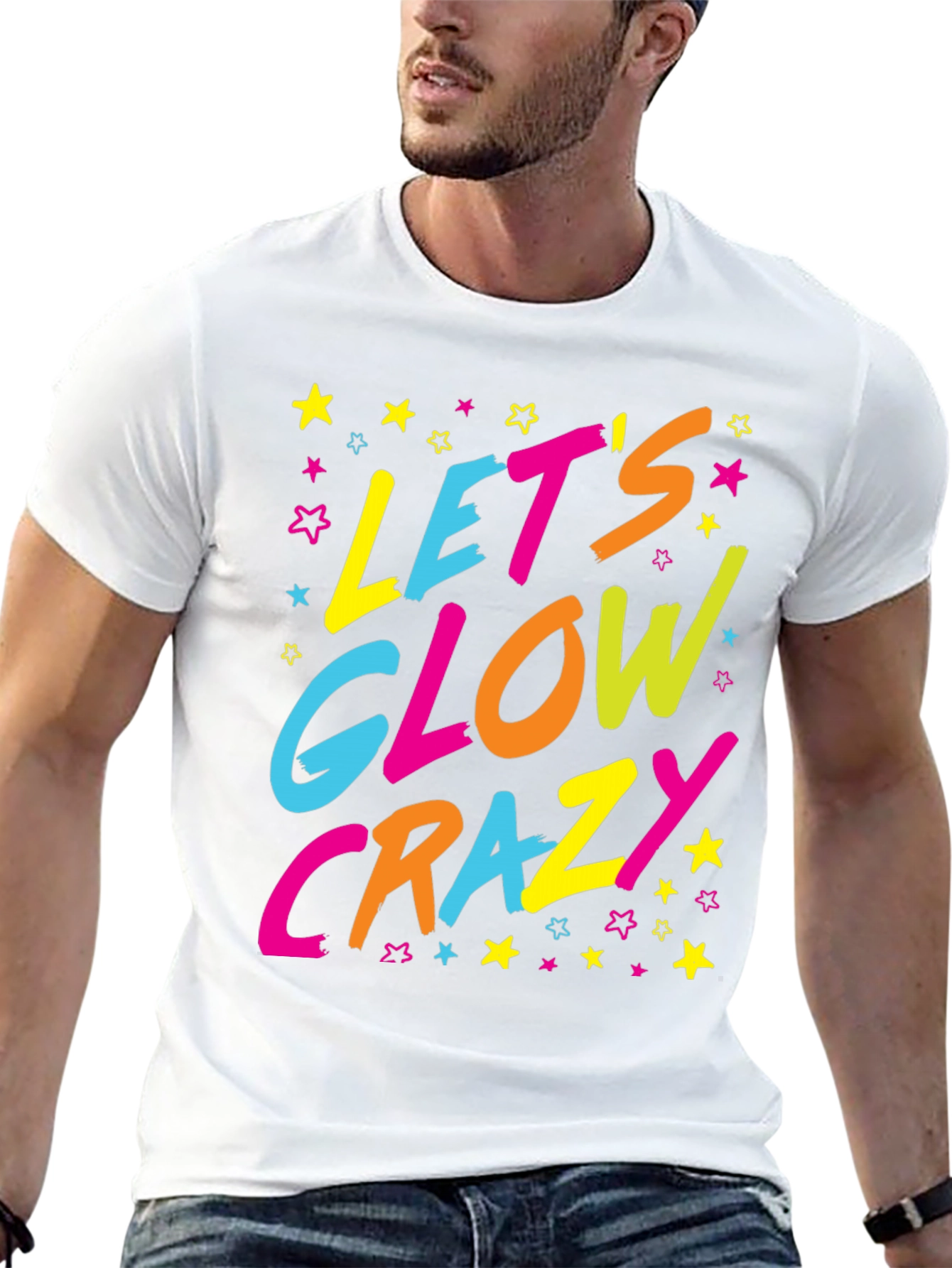 Lets Glow Crazy Graphic Tee