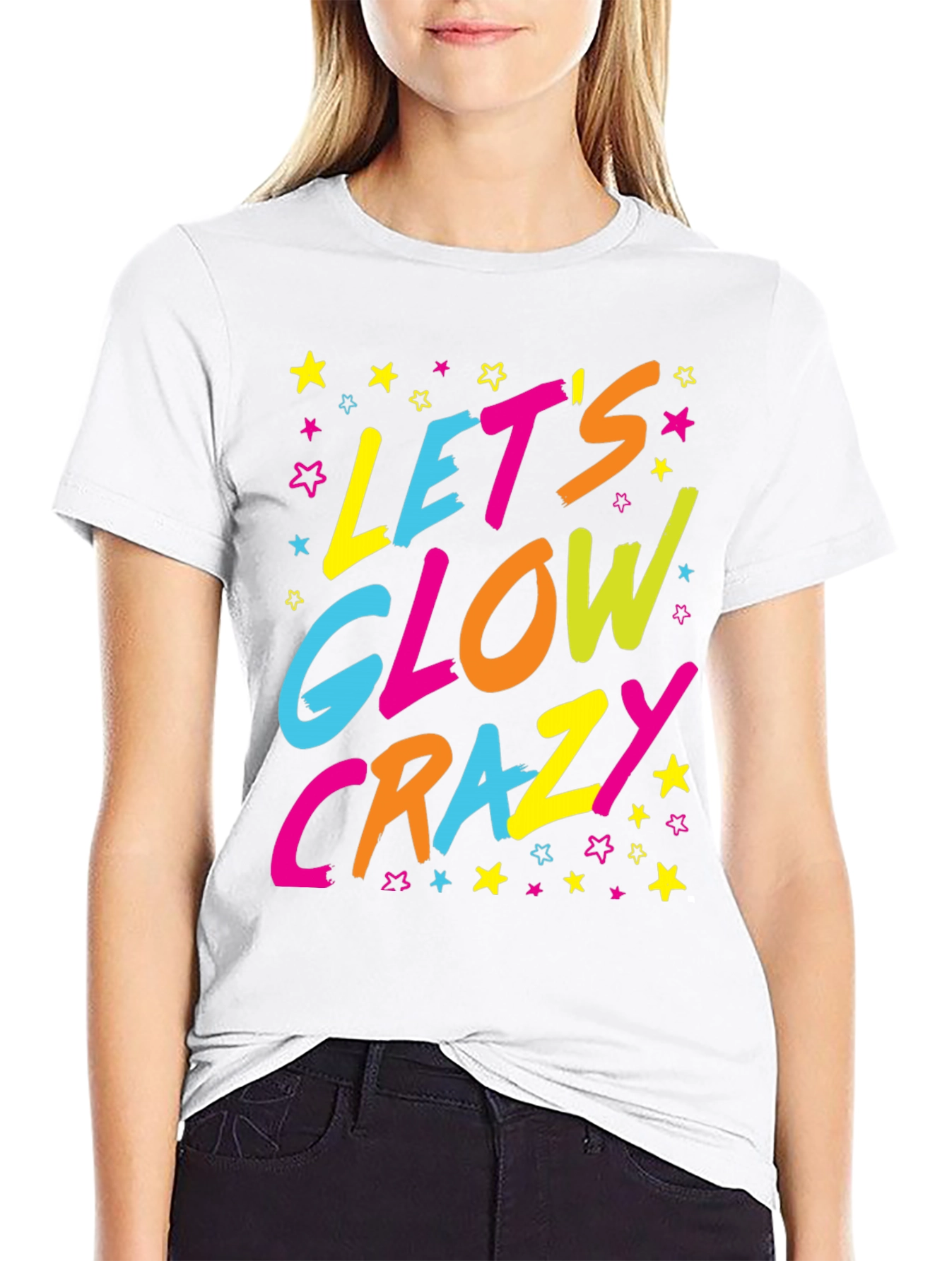 Lets Glow Crazy Graphic Tee