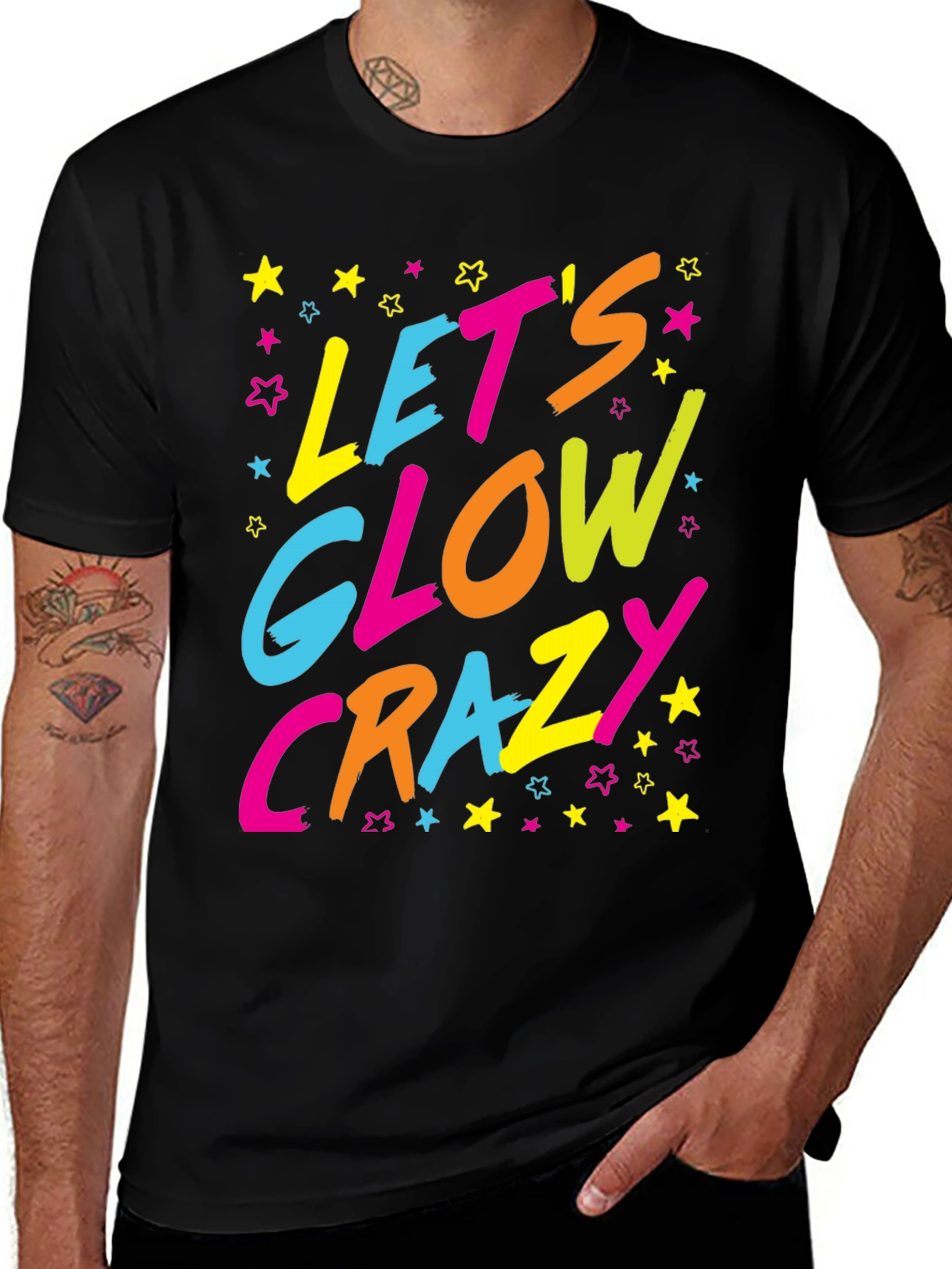 Lets Glow Crazy Graphic Tee