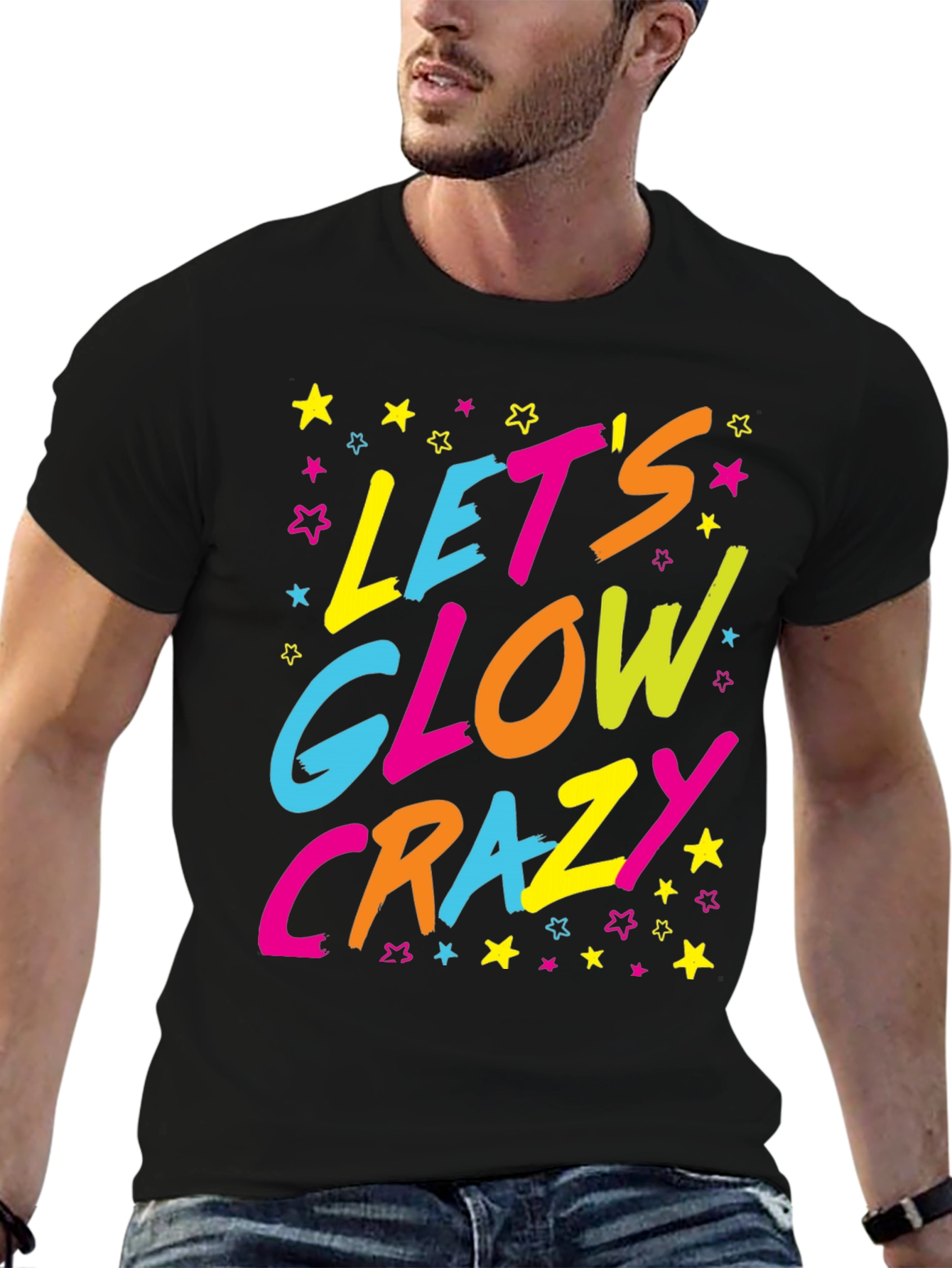 Lets Glow Crazy Graphic Tee