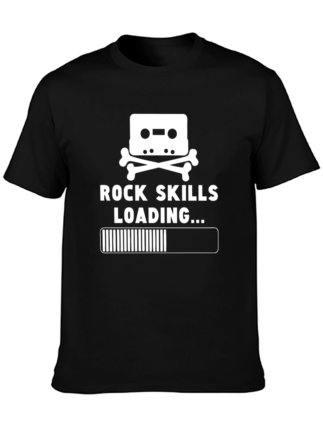 Rock Skills Loading T-Shirt - Black Cotton Tee