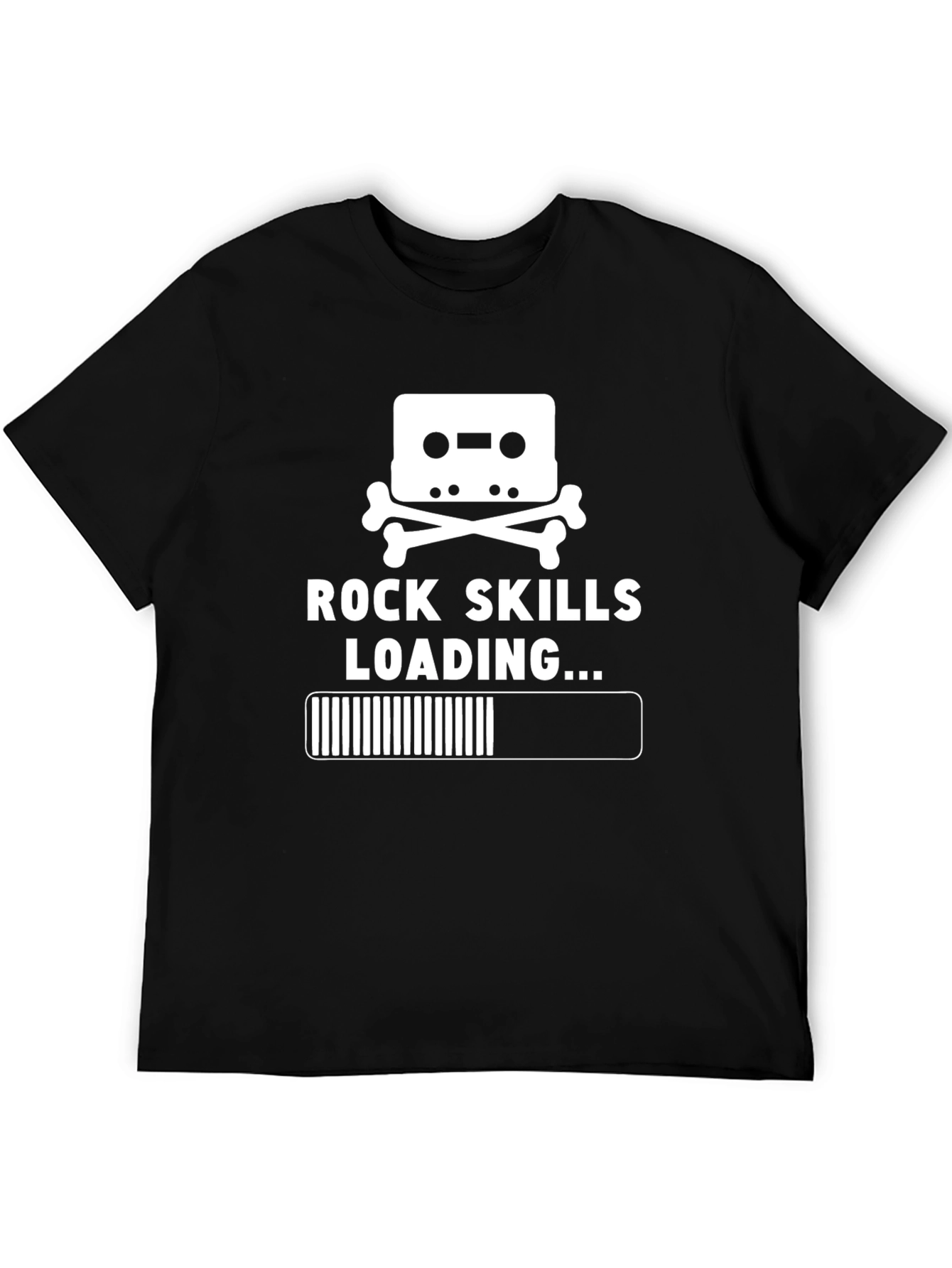 Rock Skills Loading T-Shirt - Black Cotton Tee