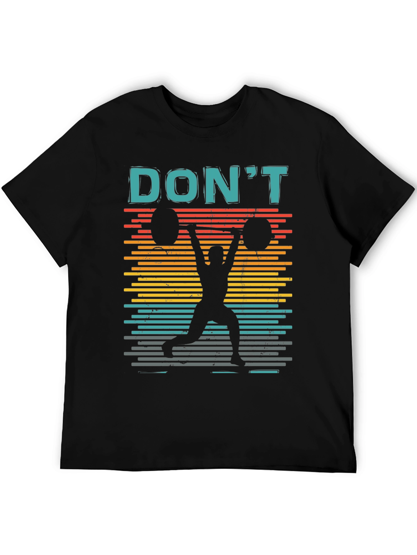 Retro Weightlifting T-Shirt - Dont