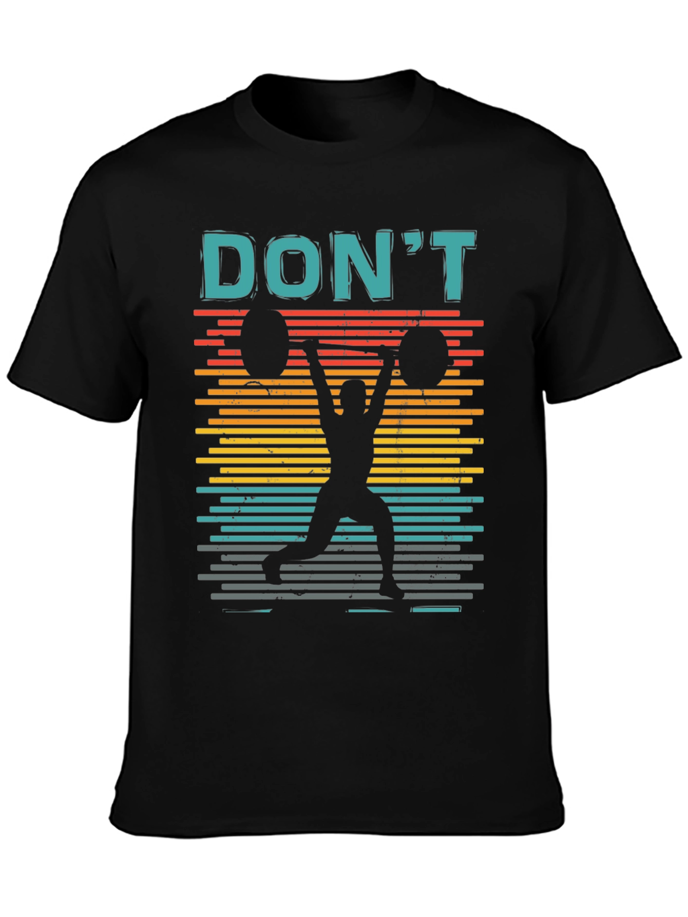 Retro Weightlifting T-Shirt - Dont