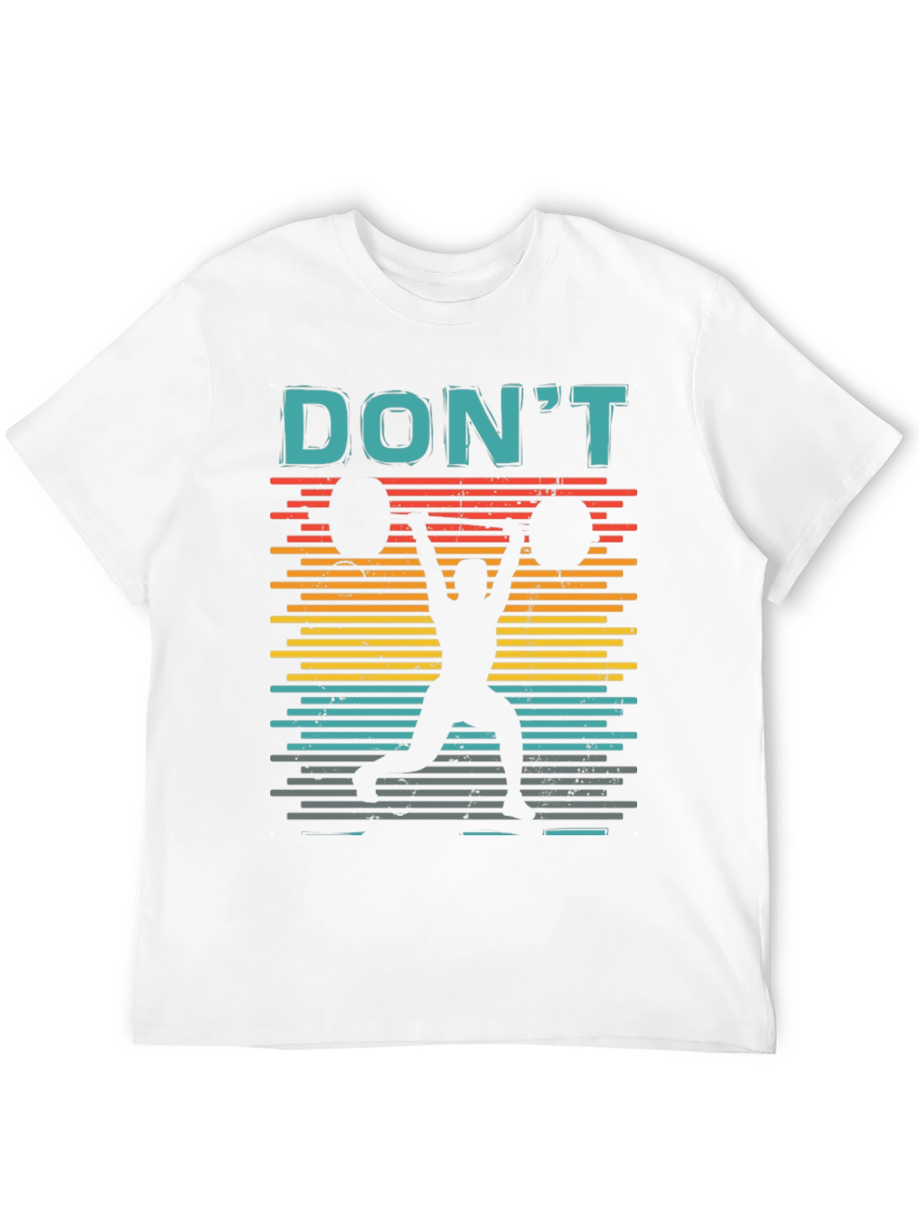 Retro Weightlifting T-Shirt - Dont