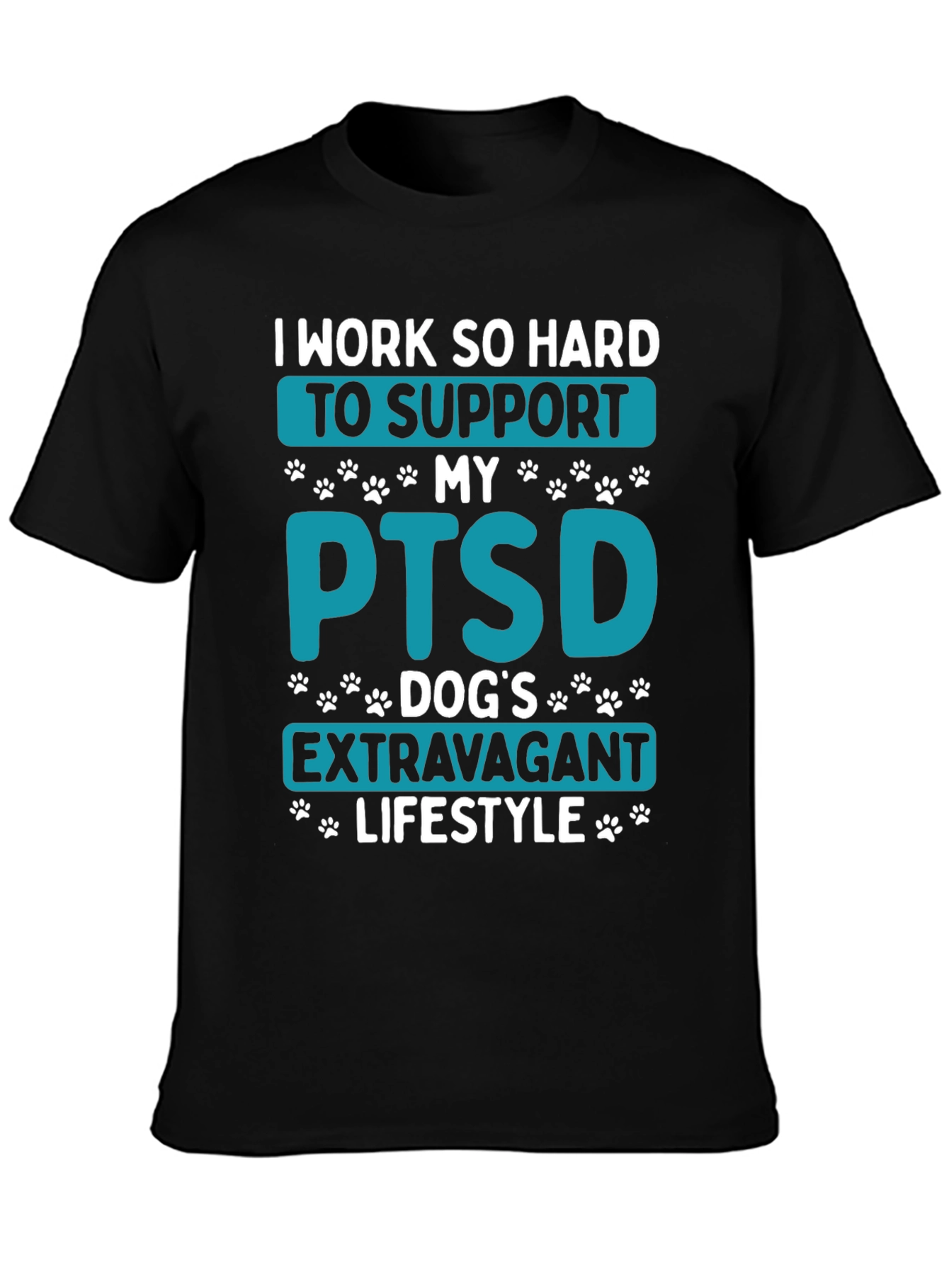 PTSD Dog Dad T-Shirt - Extravagant Lifestyle Tee