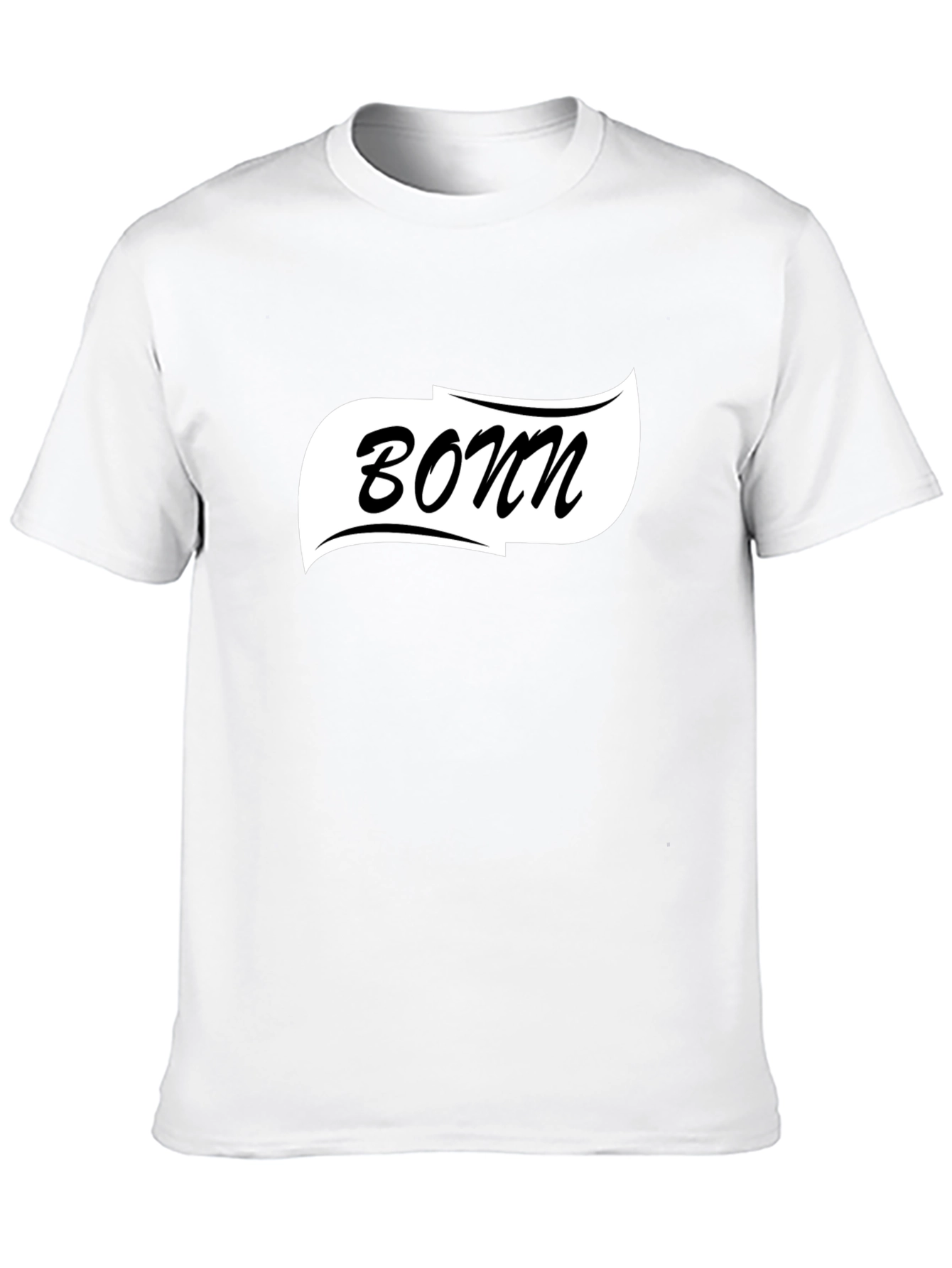 Bonn Graphic Tee - Classic Black Cotton T-Shirt