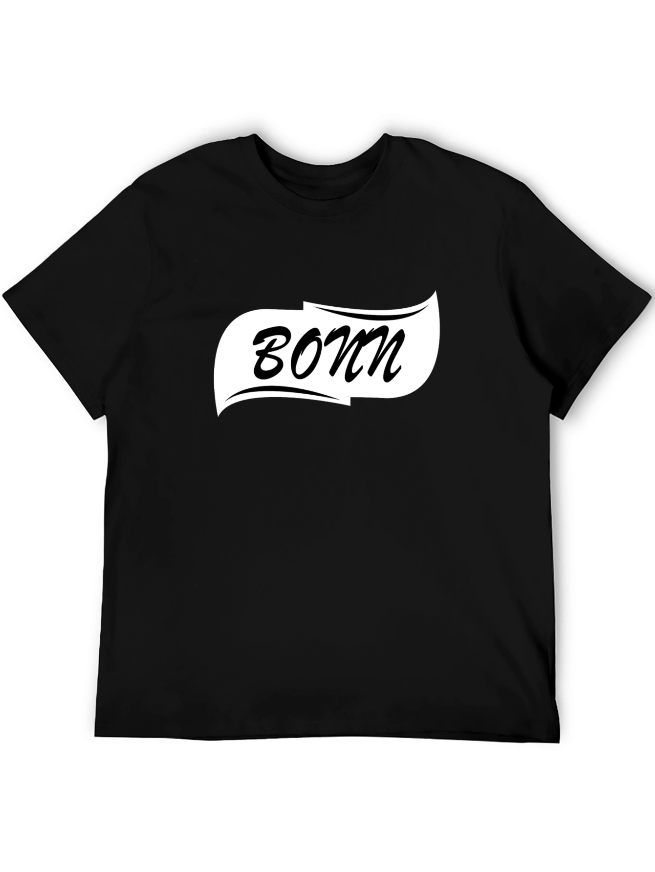 Bonn Graphic Tee - Classic Black Cotton T-Shirt