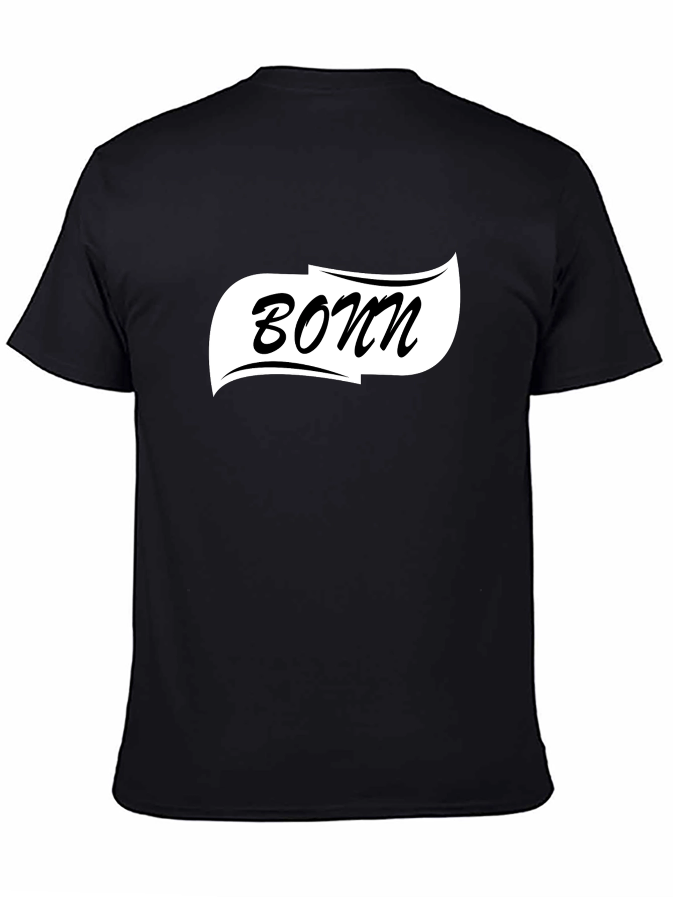 Bonn Graphic Tee - Classic Black Cotton T-Shirt