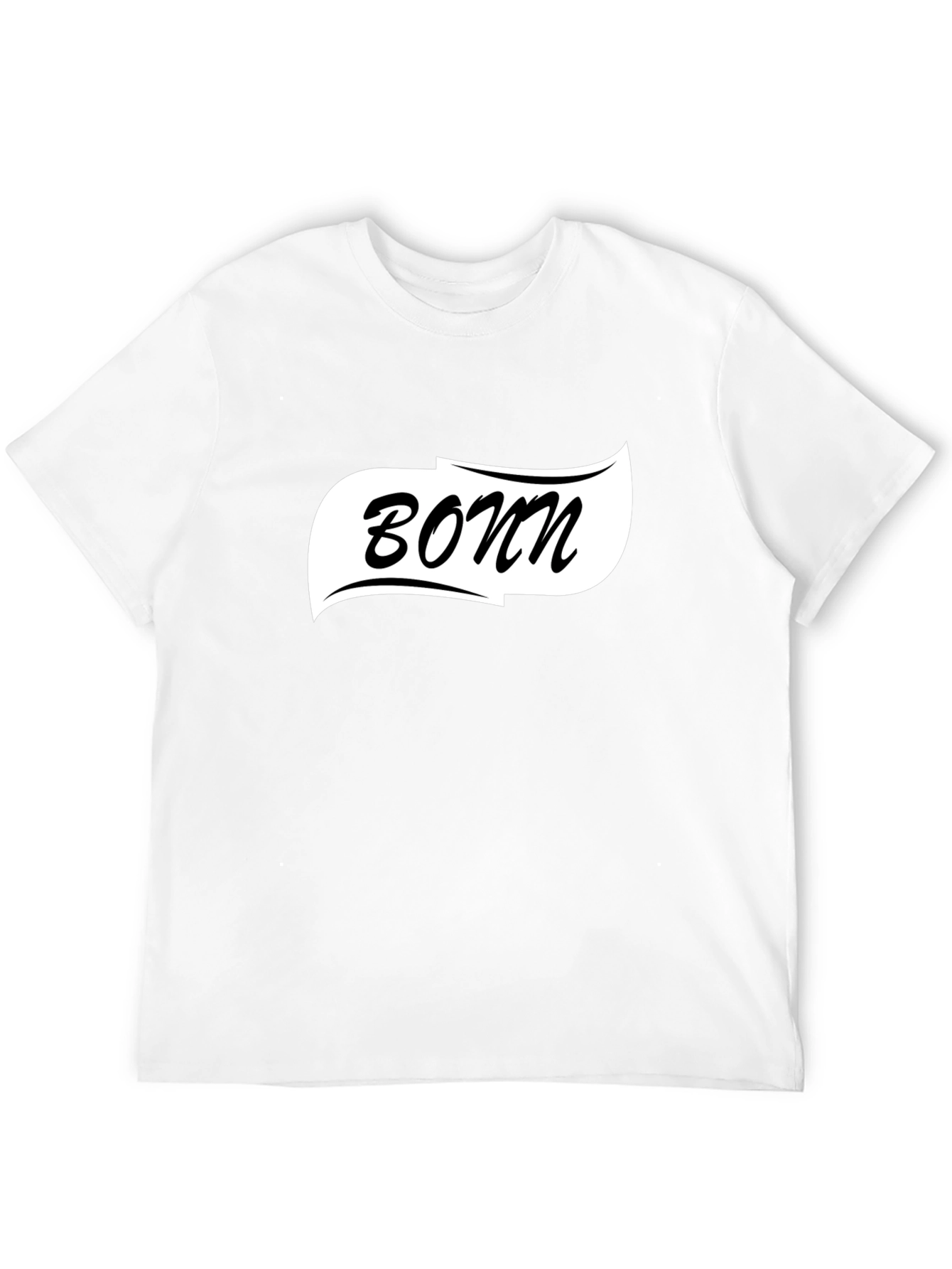 Bonn Graphic Tee - Classic Black Cotton T-Shirt