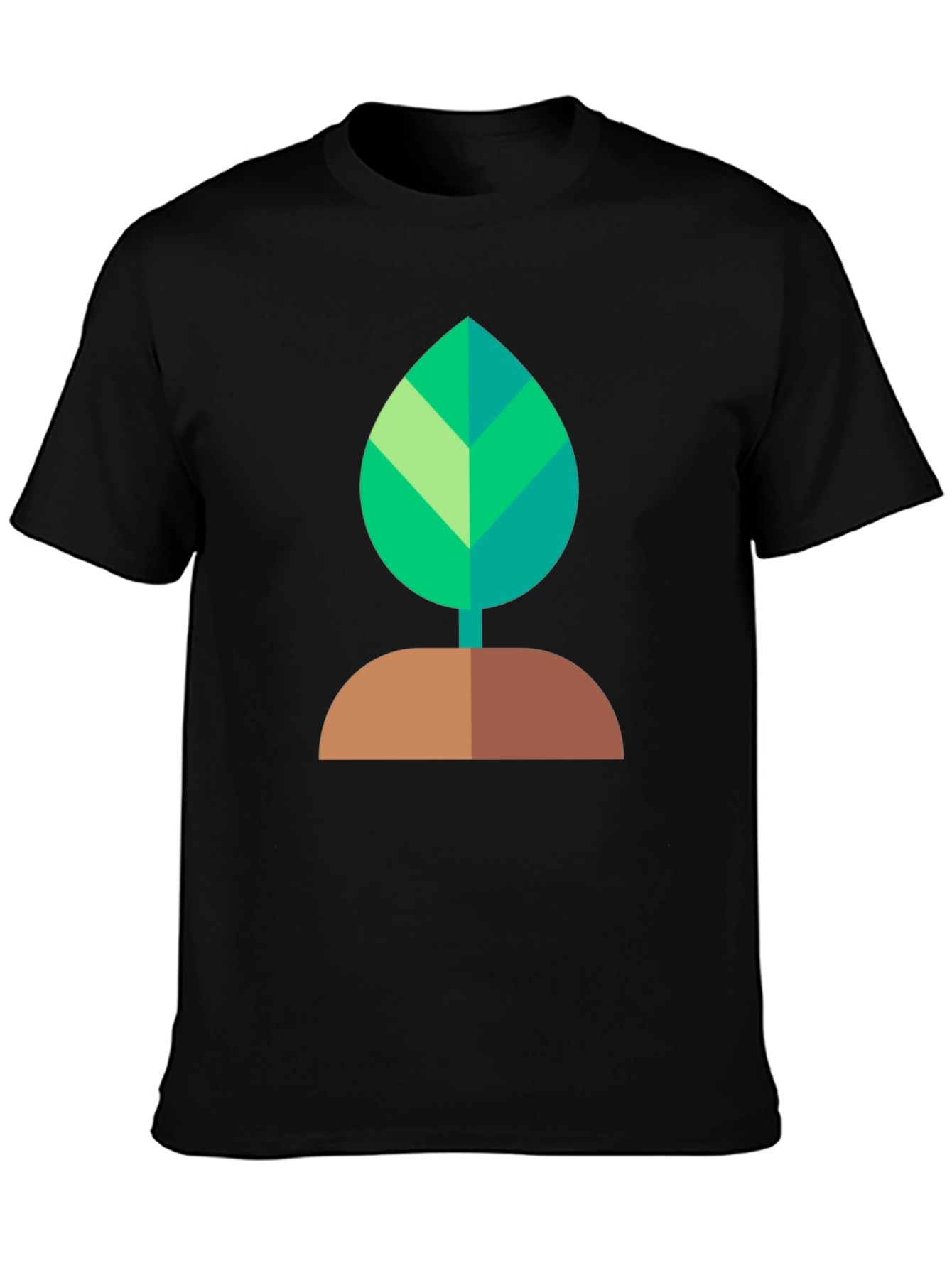 Green Leaf Graphic Tee - Nature Inspired Comfort
